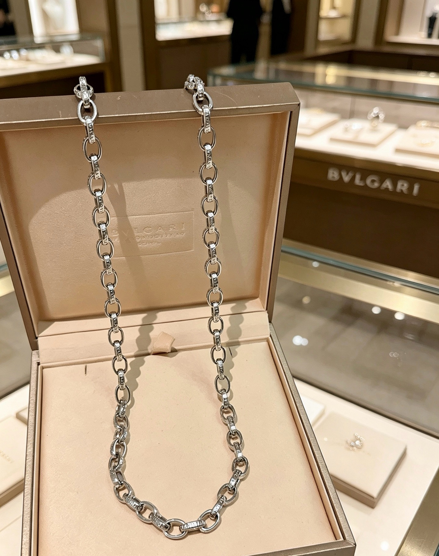 Bvlgari Bvlgari Bvlgari necklace silver-toned metal 45cm