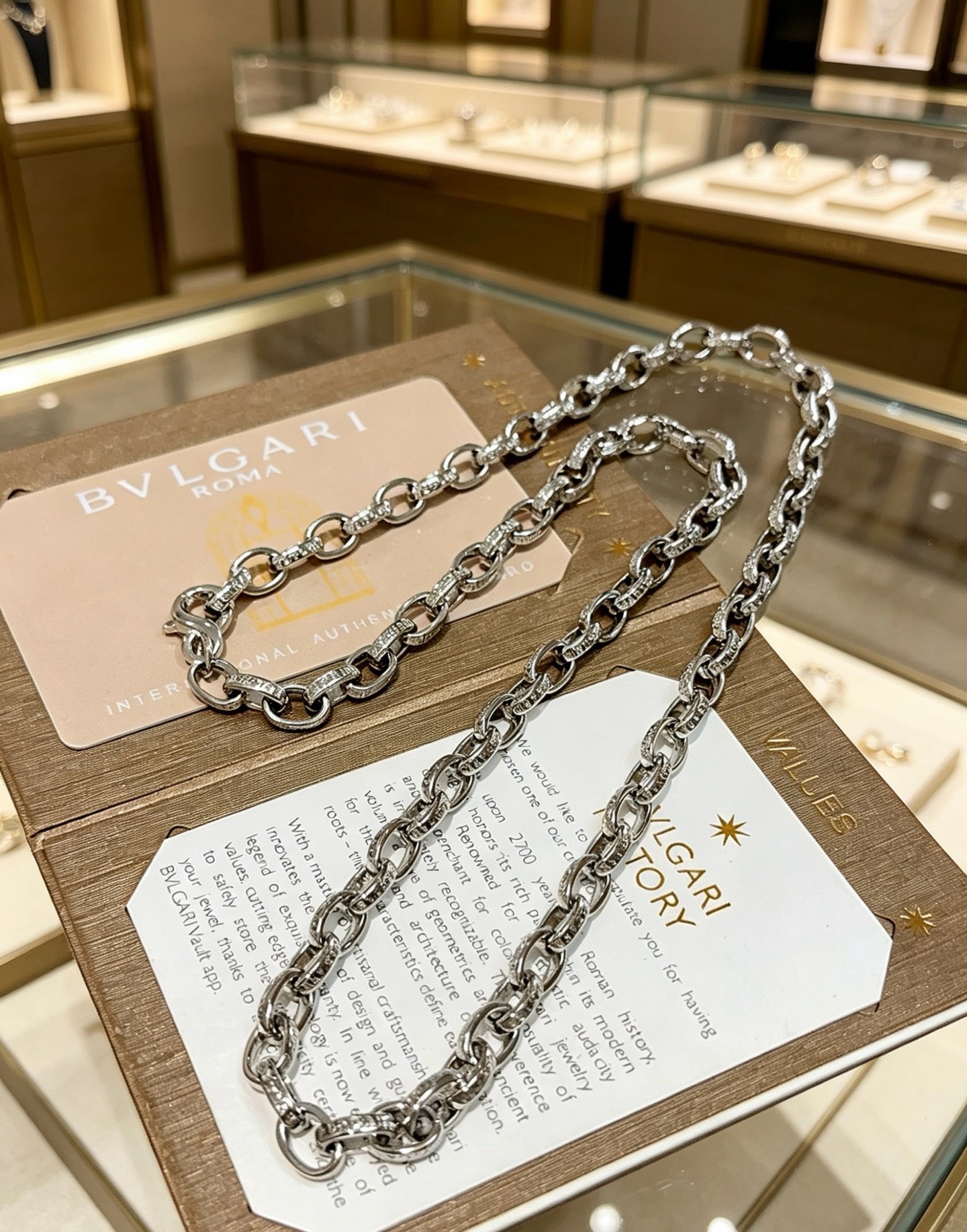 Bvlgari Bvlgari Bvlgari necklace silver-toned metal 45cm