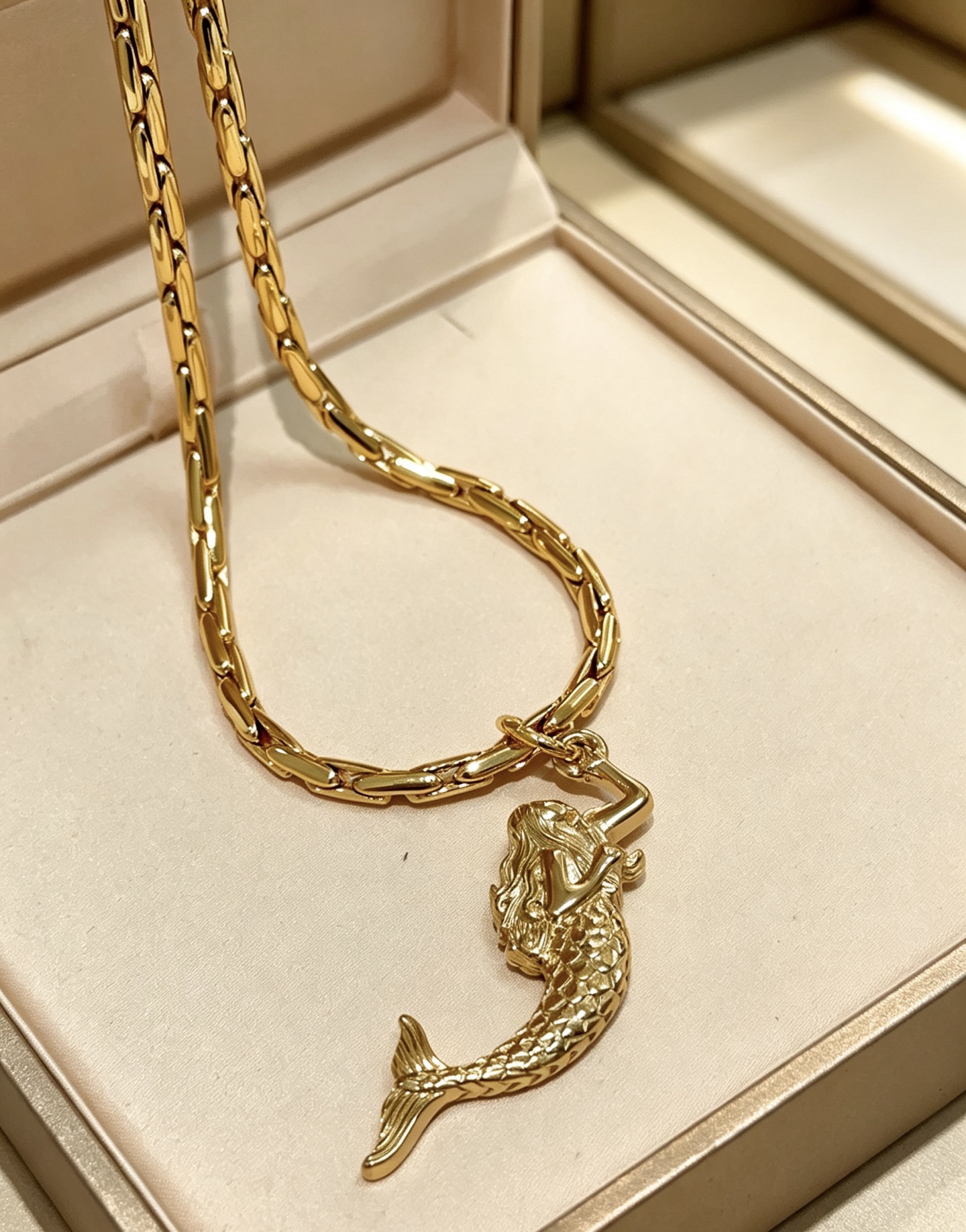 Bvlgari DIVAS DREAM Mermaid Pendant necklace 18K yellow gold 50cm