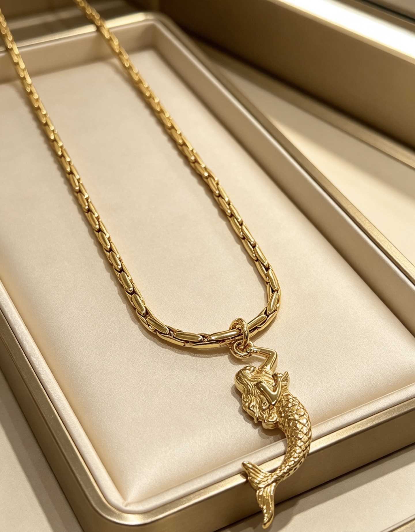 Bvlgari DIVAS DREAM Mermaid Pendant necklace 18K yellow gold 50cm