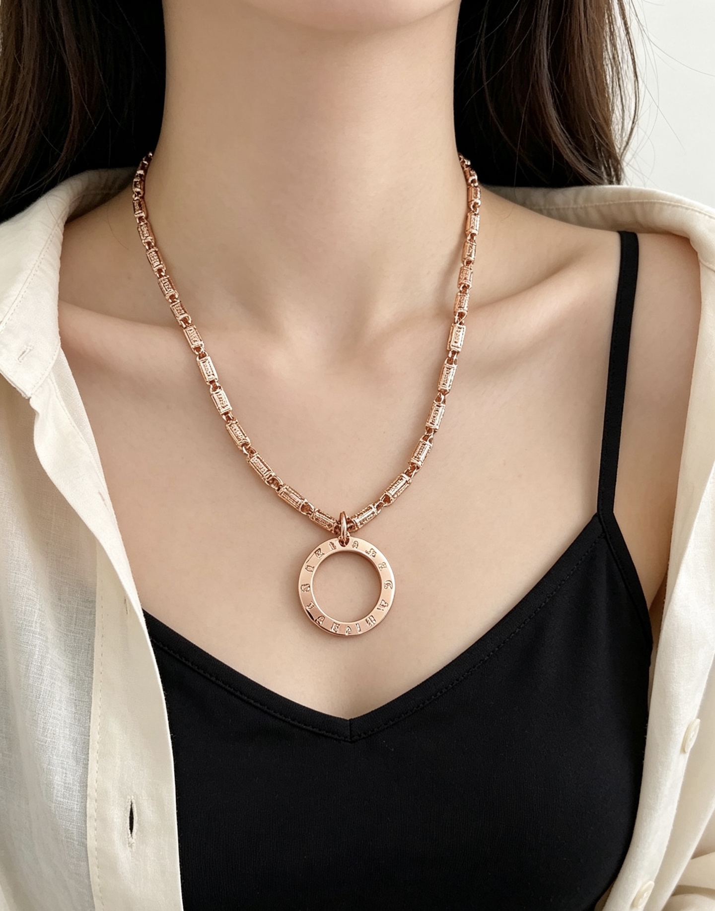 Bvlgari Bvlgari Bvlgari necklace 18K rose gold 60cm
