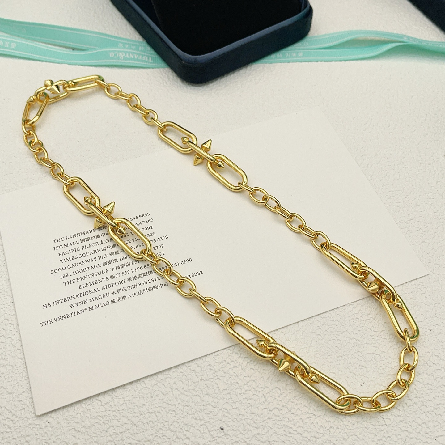 Tiffany Tiffany Titan by Pharrell Williams necklace gold tone metal no gemstones 45cm