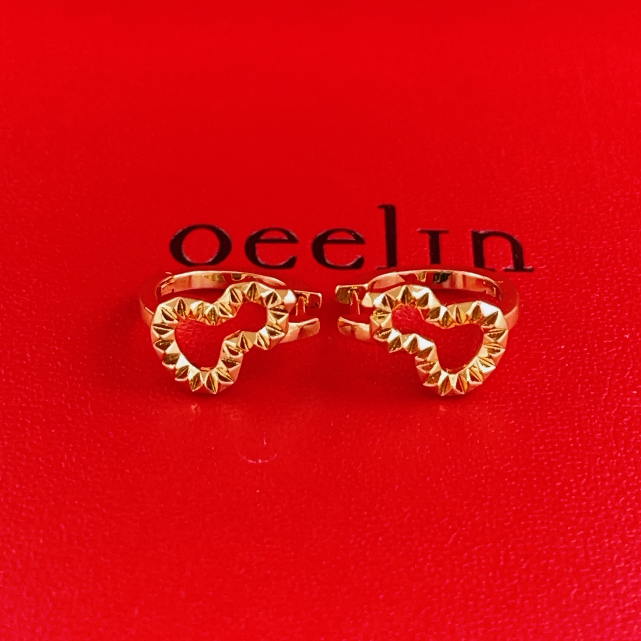 Qeelin Wulu earrings 18k rose gold 10mm hoop diameter