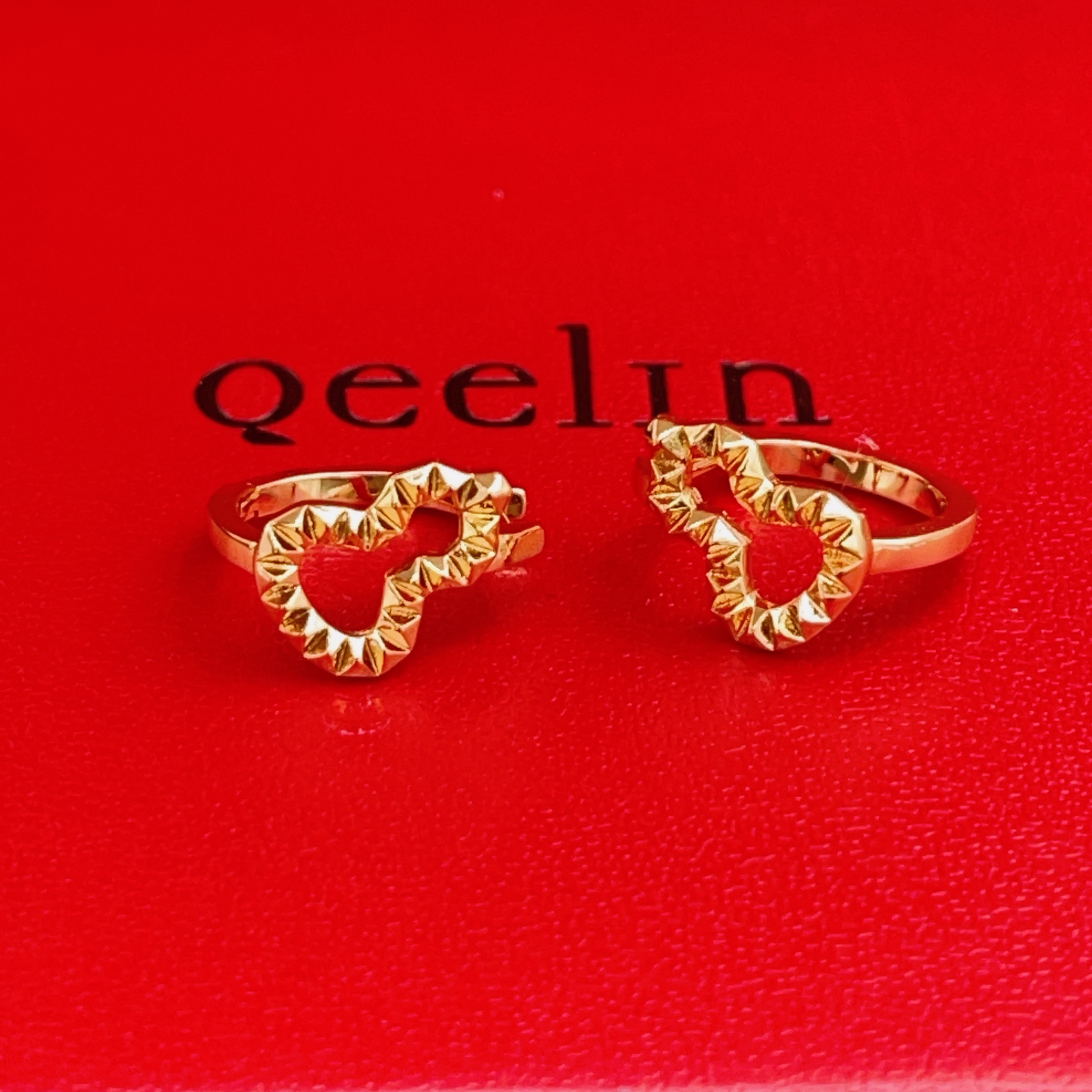 Qeelin Wulu earrings 18k rose gold 10mm hoop diameter