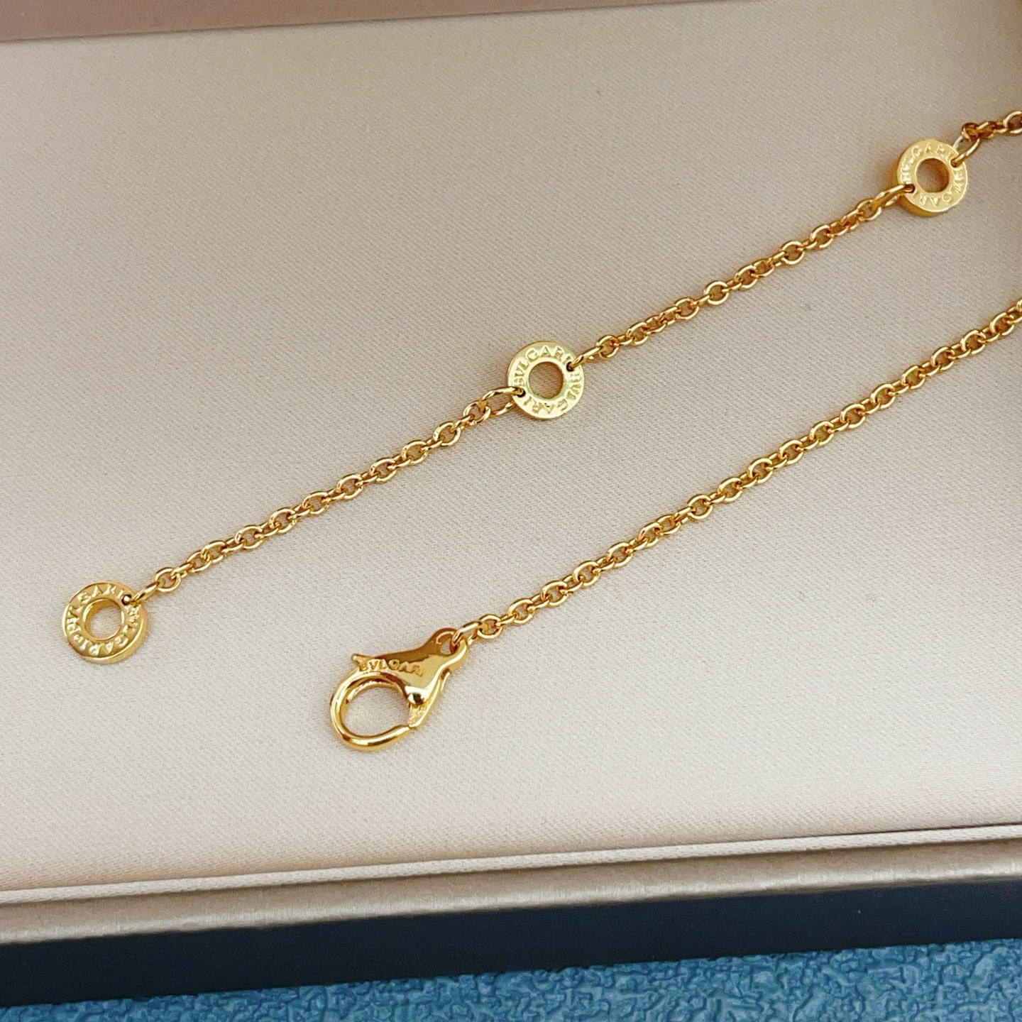 Bvlgari B zero1 necklace yellow gold with white ceramic 45cm with 5cm extender