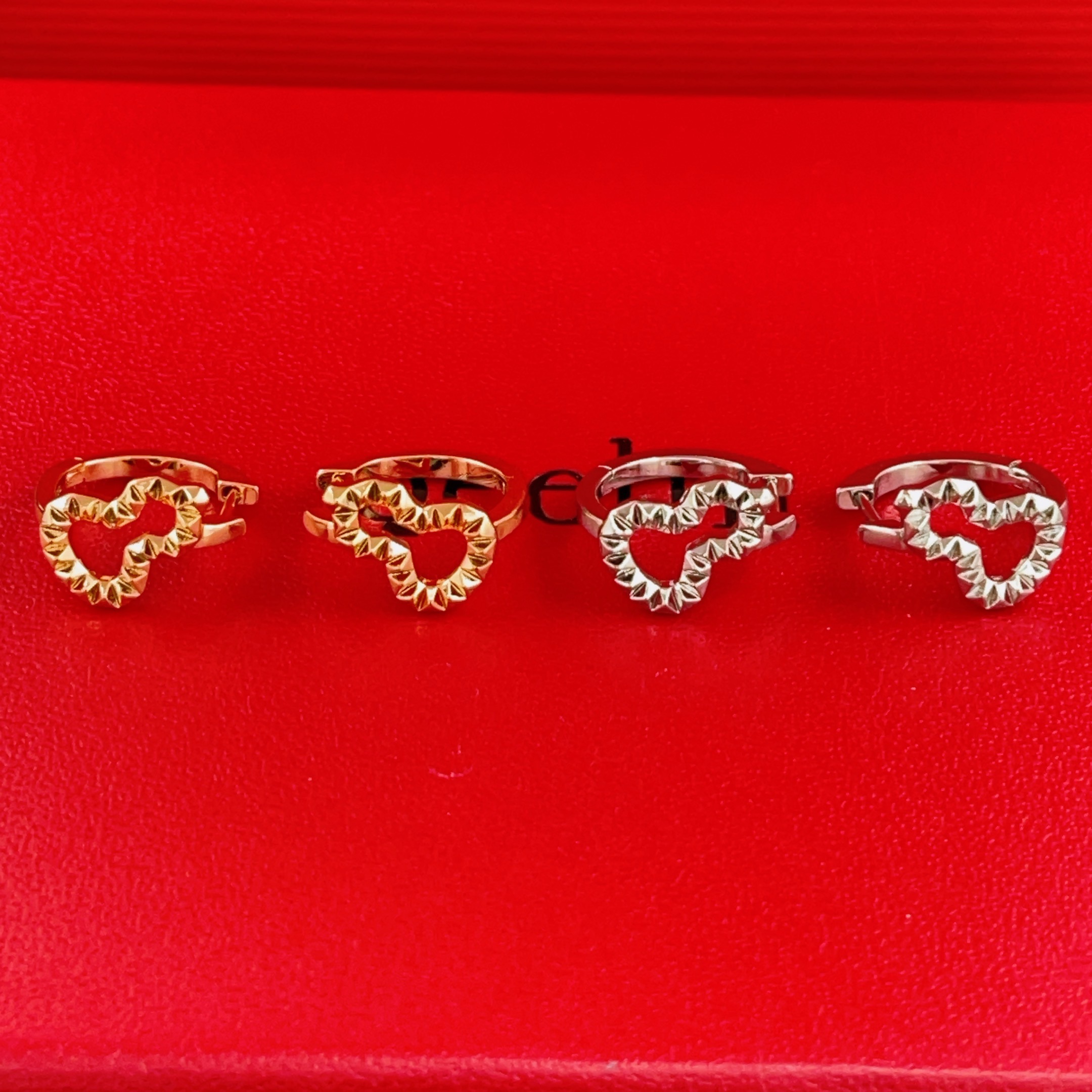 Qeelin Wulu earrings 18k rose gold no gemstones 1cm hoop diameter