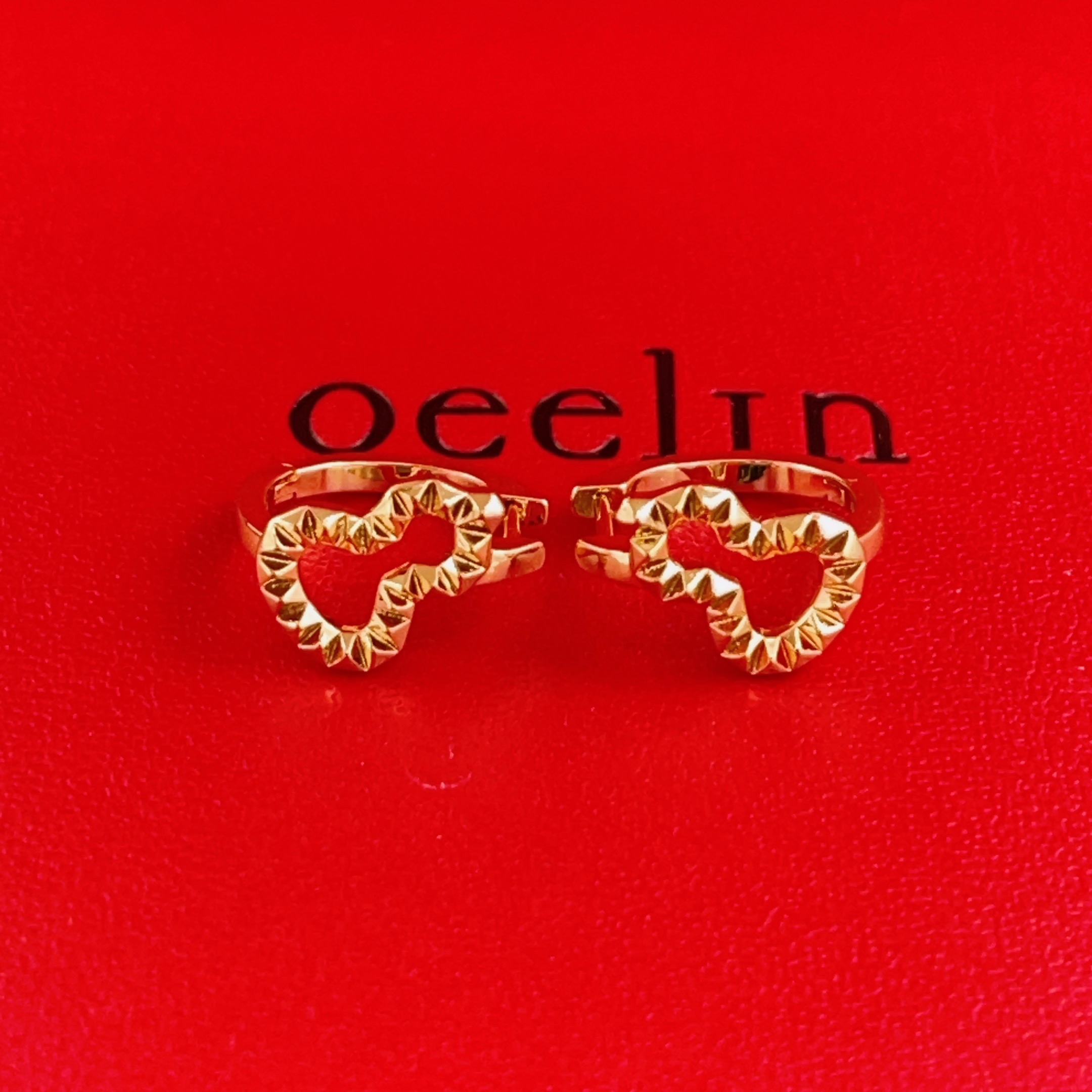 Qeelin Wulu earrings 18K rose gold plated sterling silver no gemstones 10mm hoop diameter