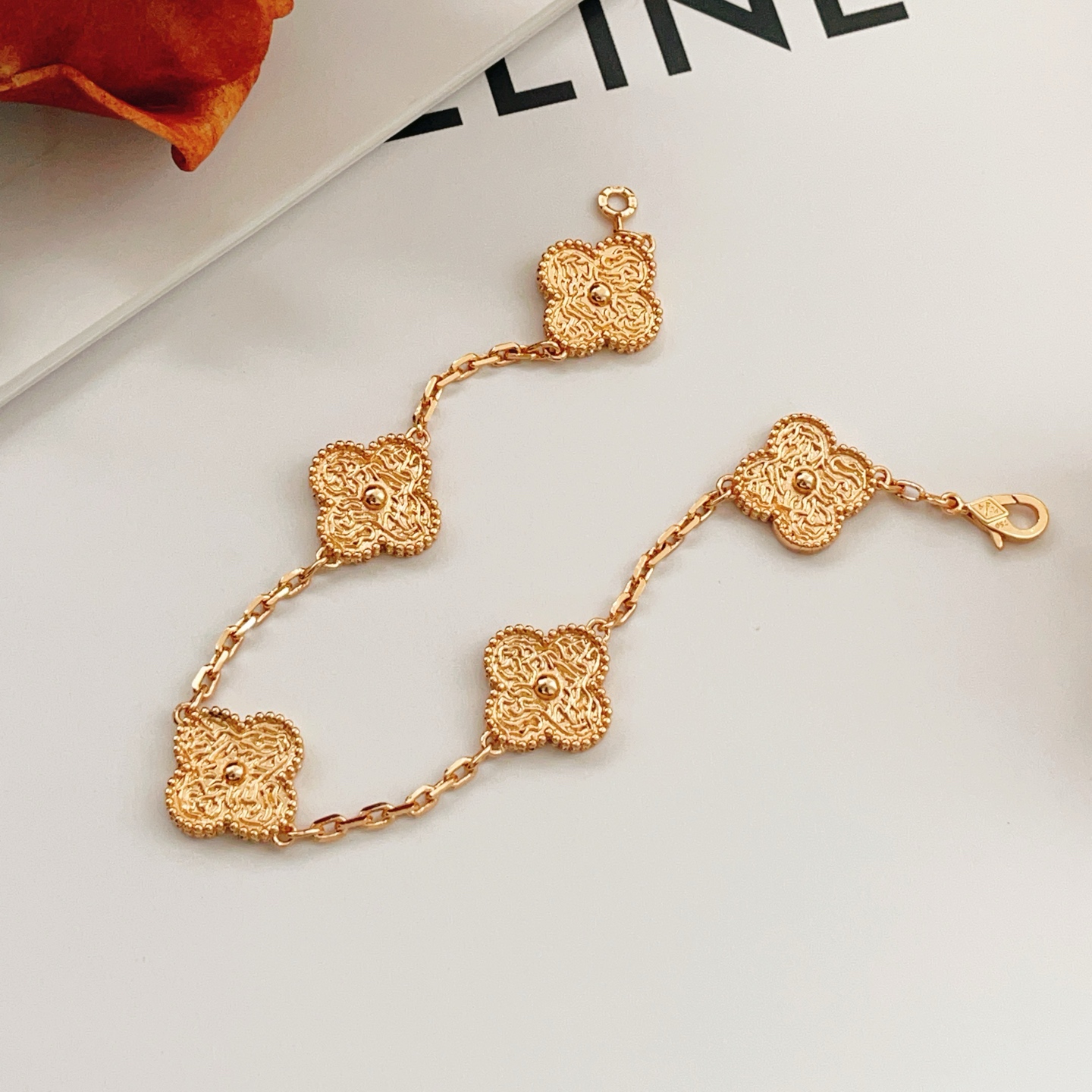 Van Cleef Arpels Alhambra bracelet 18k rose gold 18cm