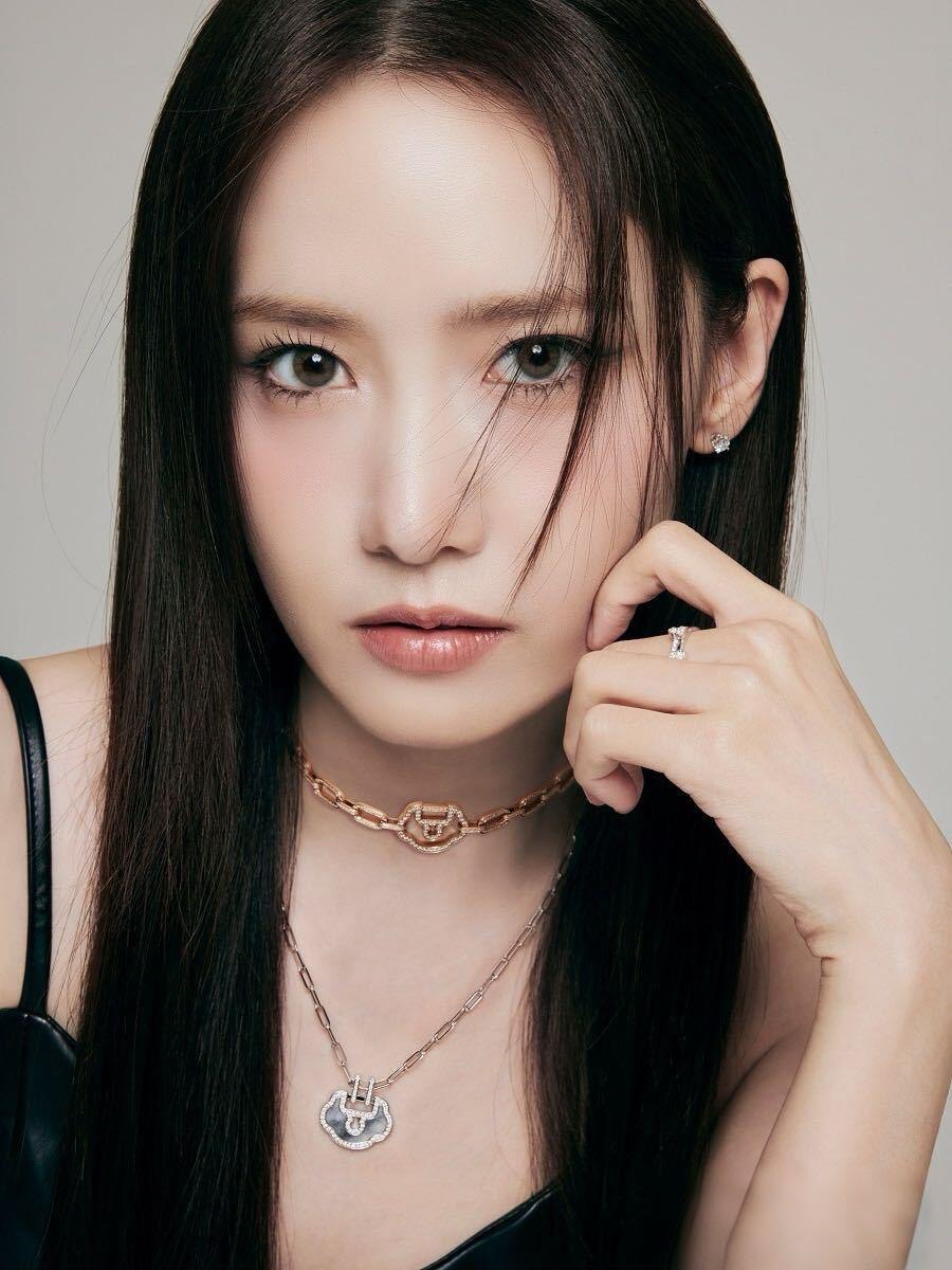 Qeelin Yu Yi necklace 18k rose gold mother-of-pearl diamond 42cm