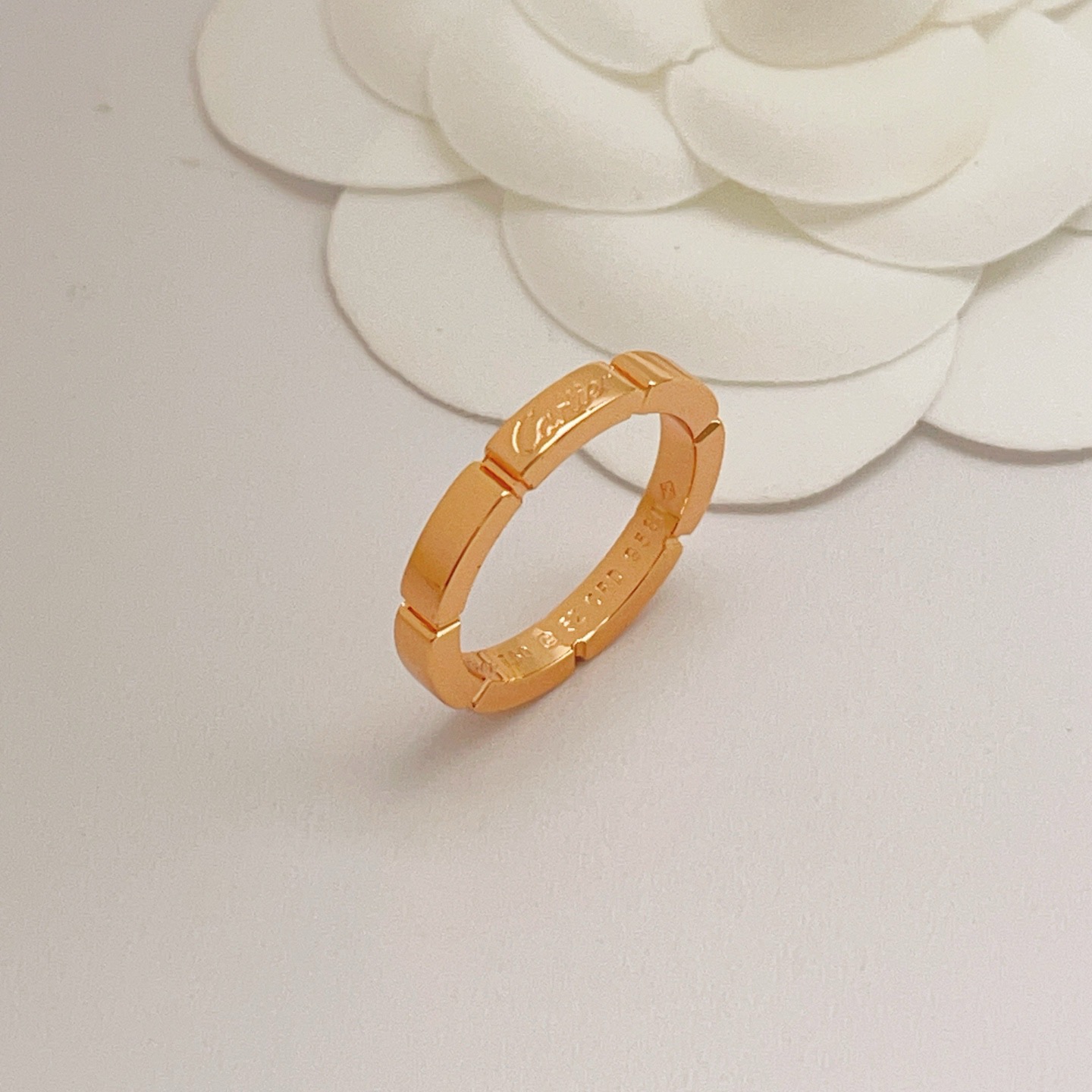 Cartier Maillon Panthere ring 18K rose gold no gemstones No 52