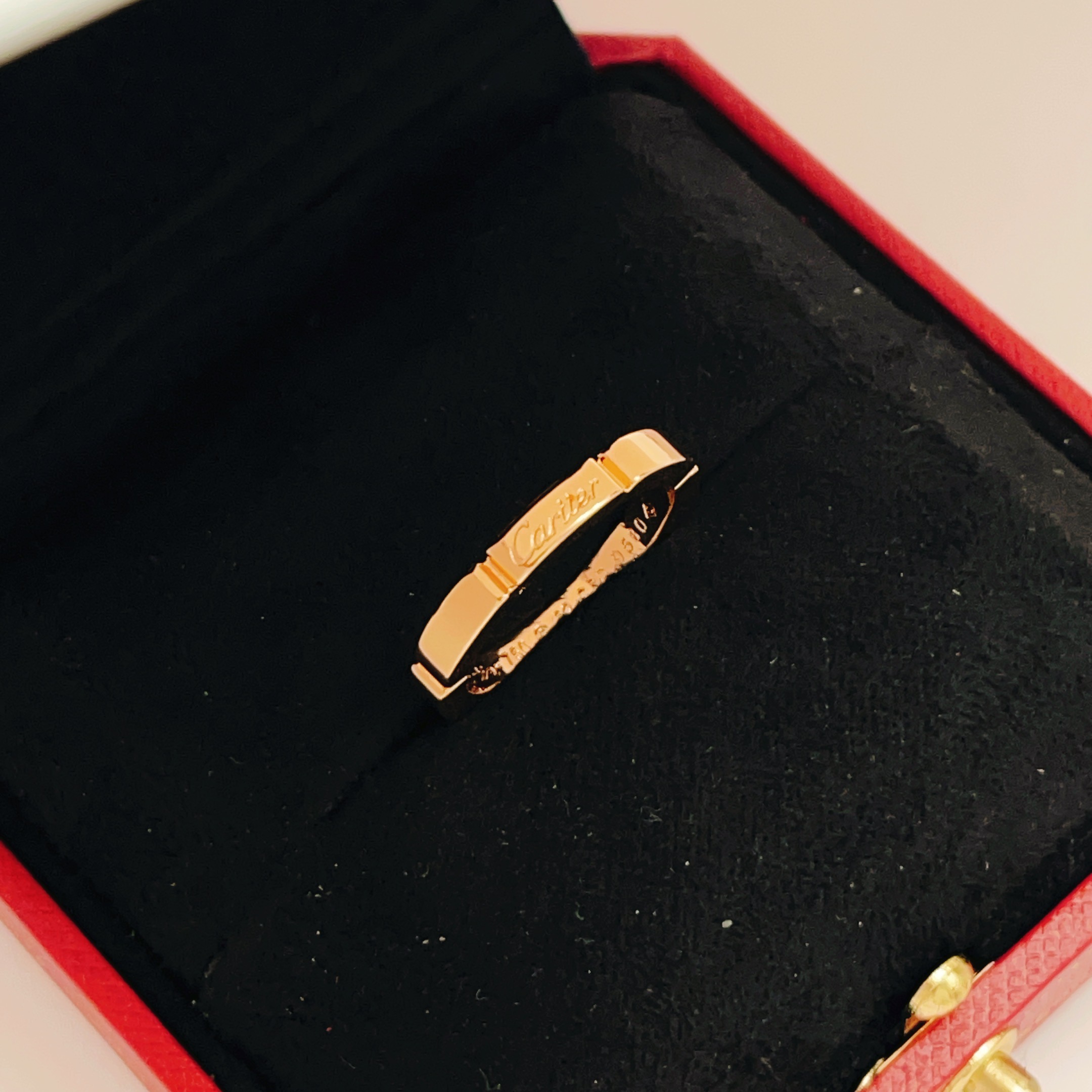 Cartier Maillon Panthere ring 18K rose gold no gemstones No 52