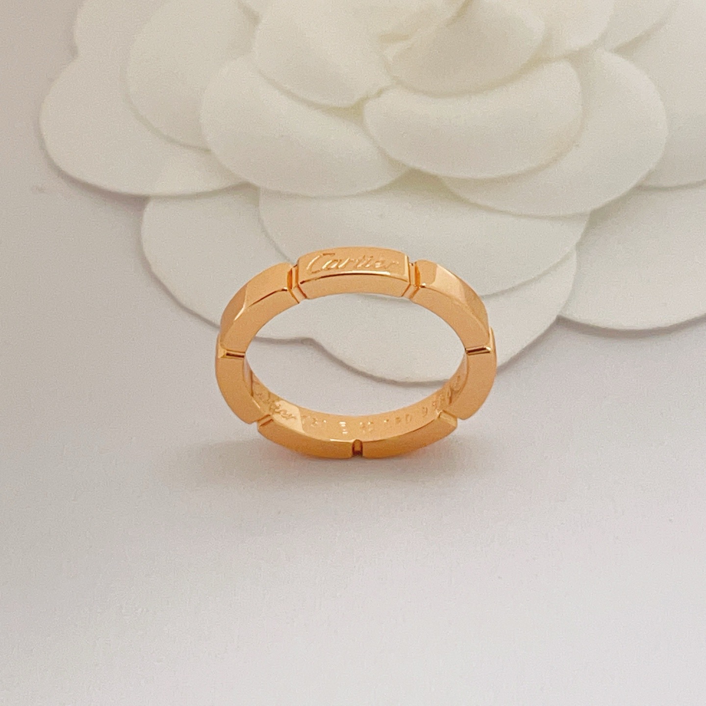 Cartier Maillon Panthere ring 18K rose gold no gemstones No 52
