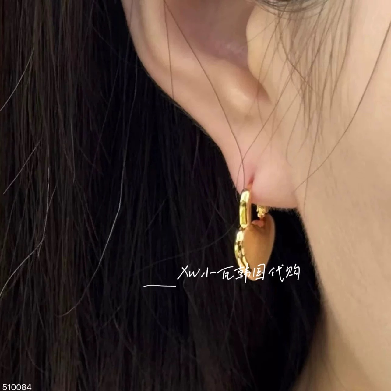 Tiffany Return to Tiffany Heart Lock earrings Sterling silver 18k gold 18k rose gold 15mm