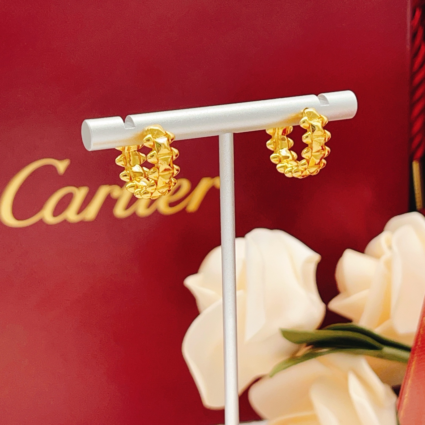 Cartier Clash de Cartier earrings 18k yellow gold no gemstones 12mm hoop diameter