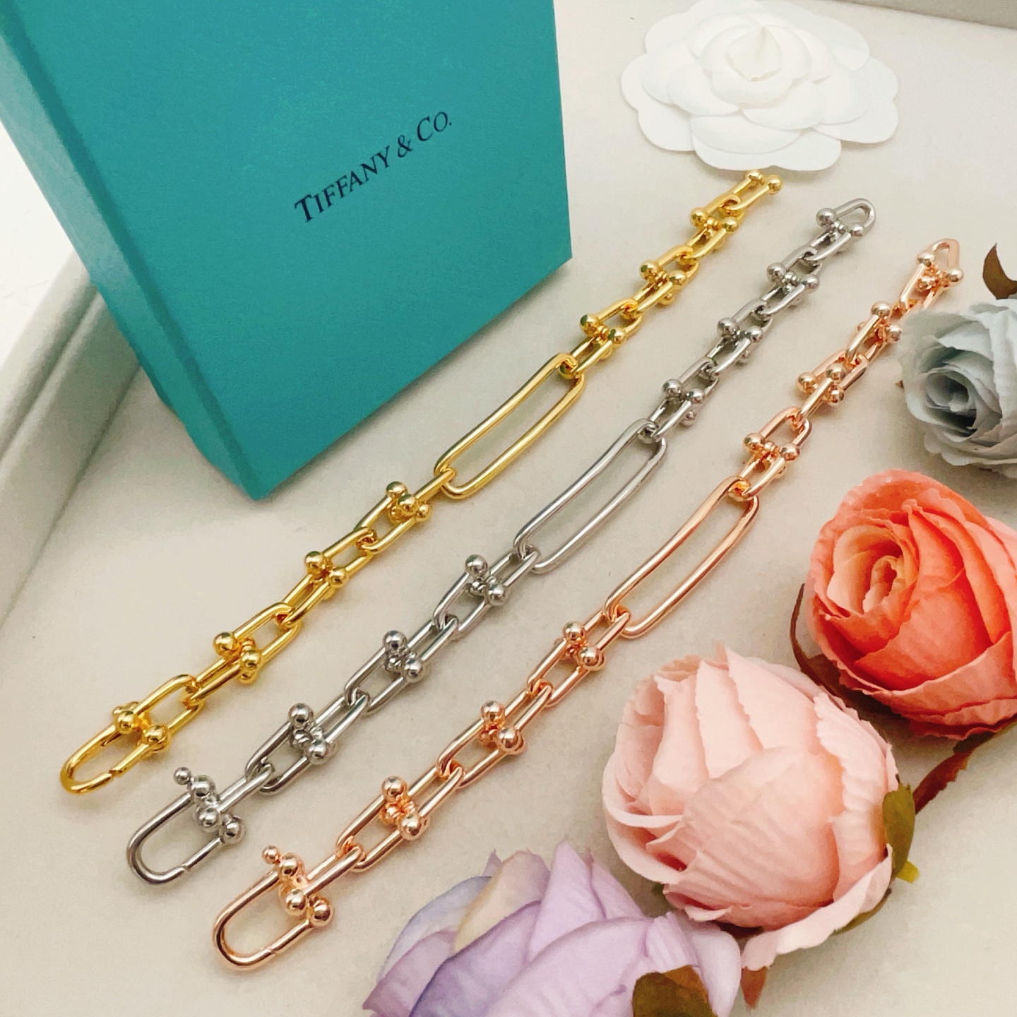 Tiffany Co HardWear bracelet silver-toned sterling silver no accent stones 7 5 inches