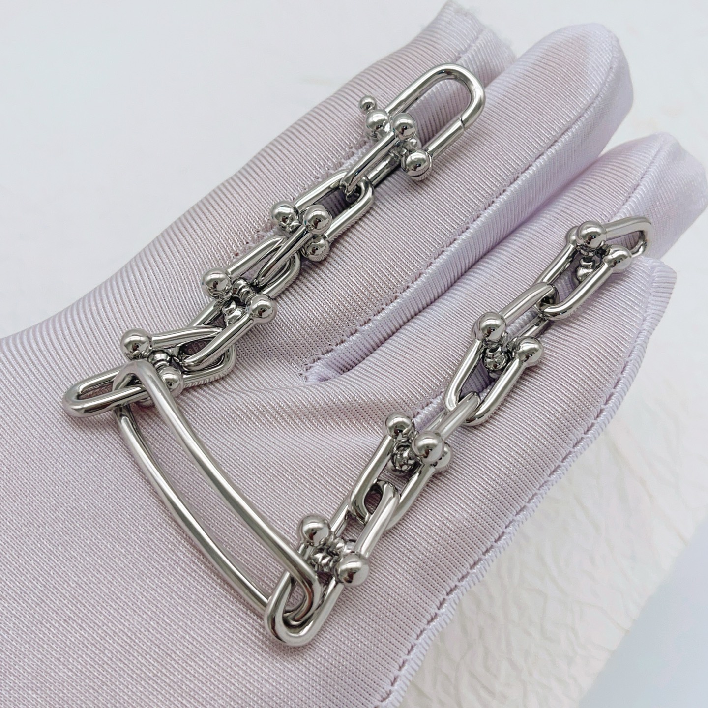 Tiffany Co HardWear bracelet silver-toned sterling silver no accent stones 7 5 inches