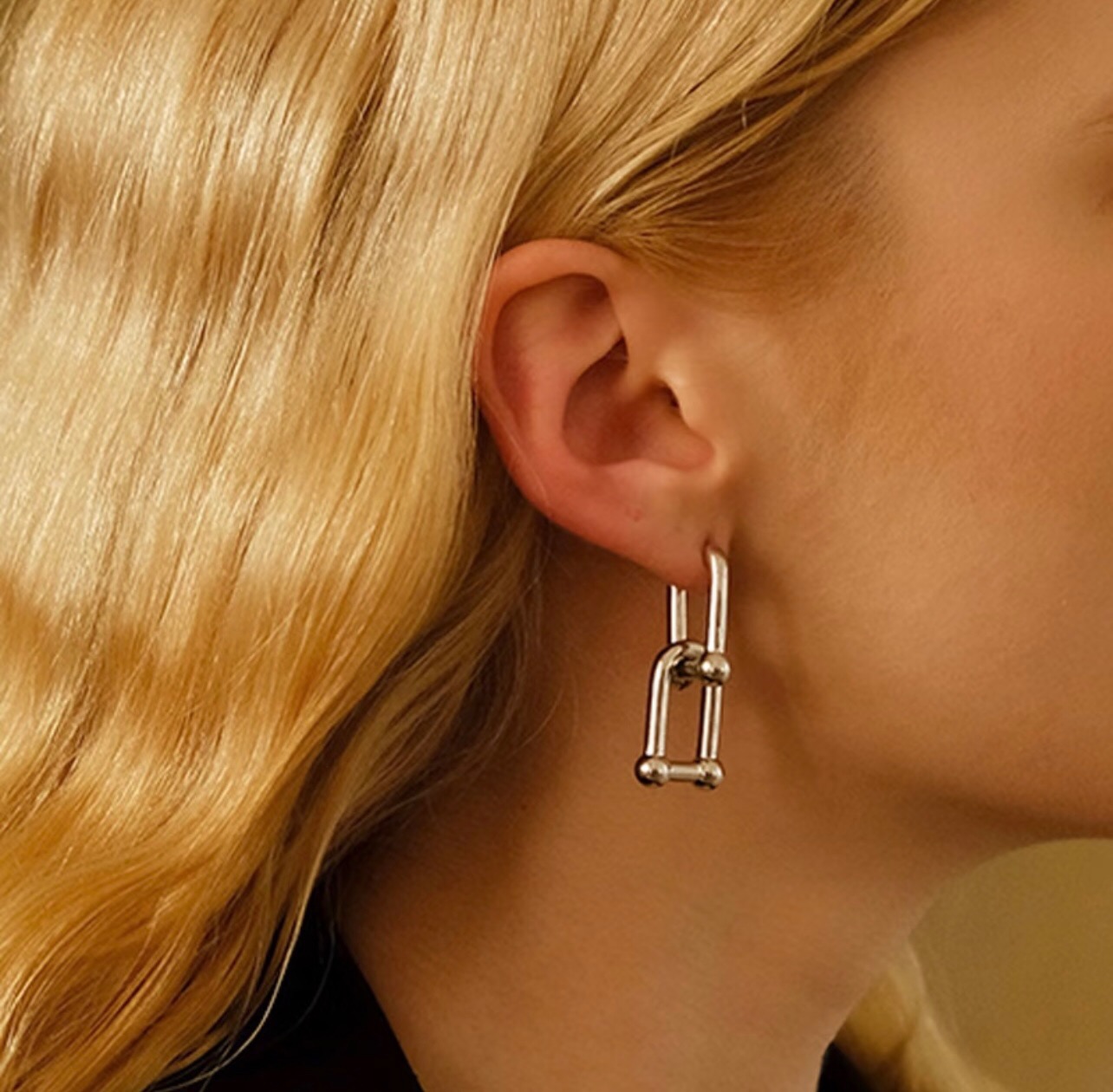 Tiffany Co HardWear earrings sterling silver 20mm length