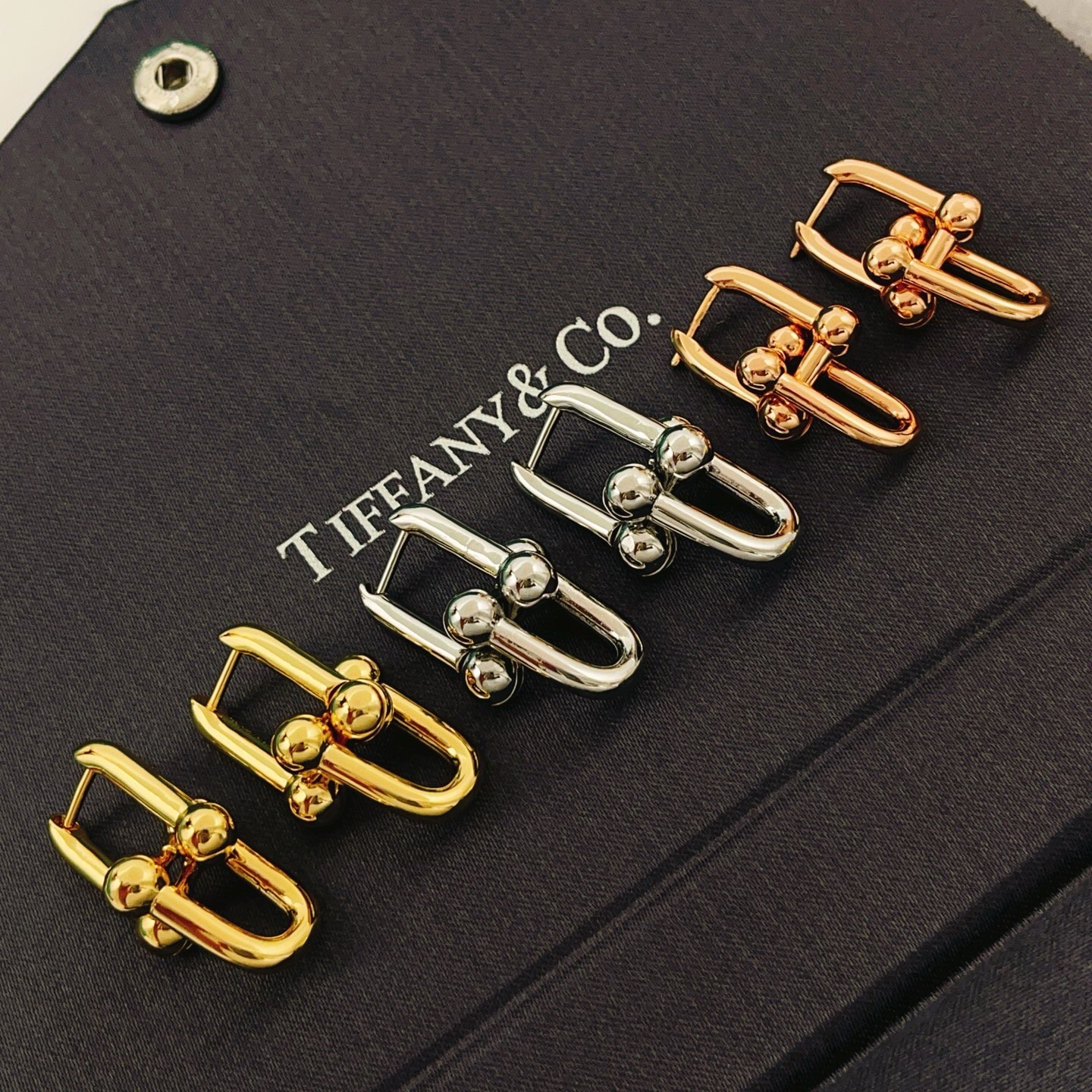 Tiffany Co HardWear earrings sterling silver 20mm length