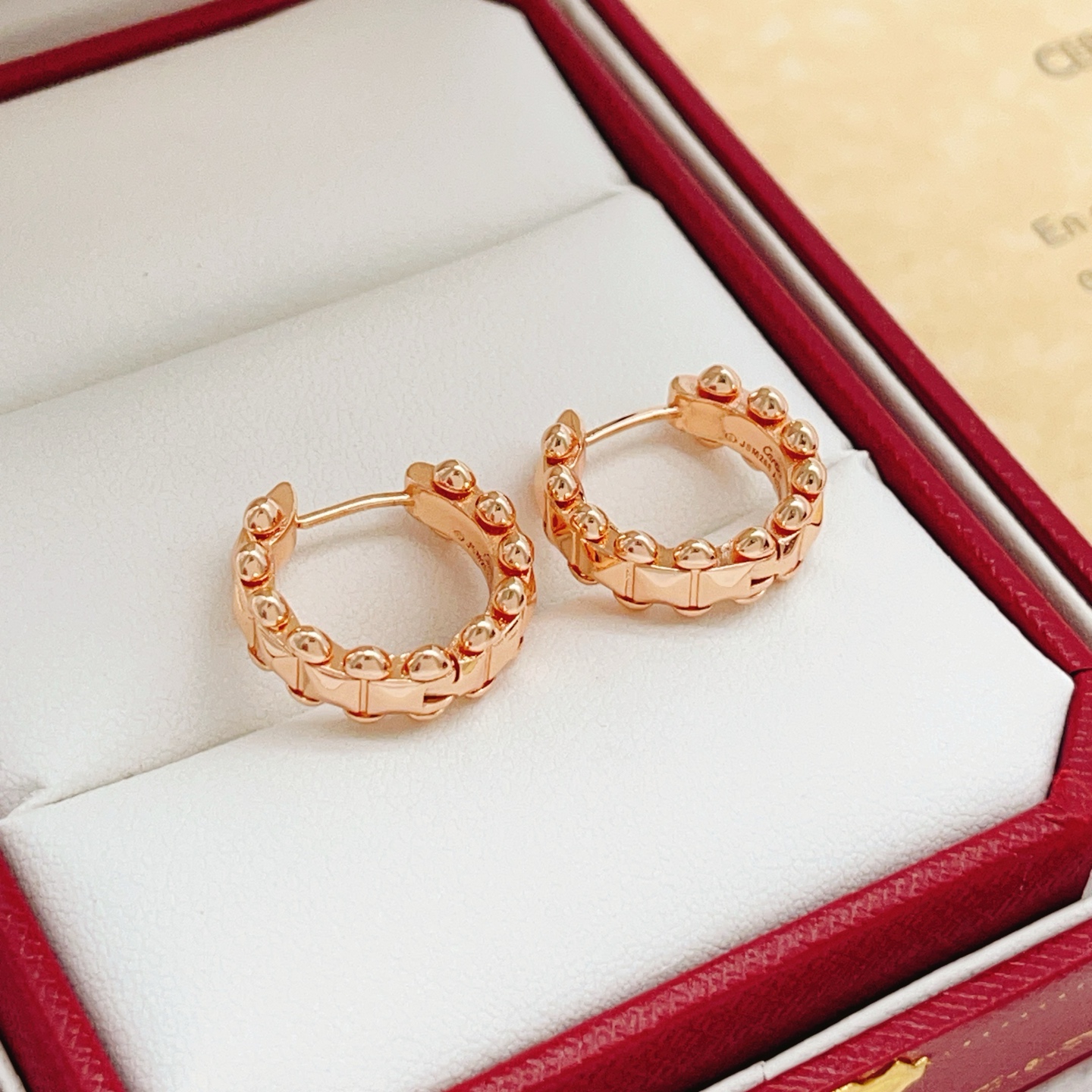 Cartier Clash de Cartier earrings 18k rose gold no gemstones 12mm hoop diameter