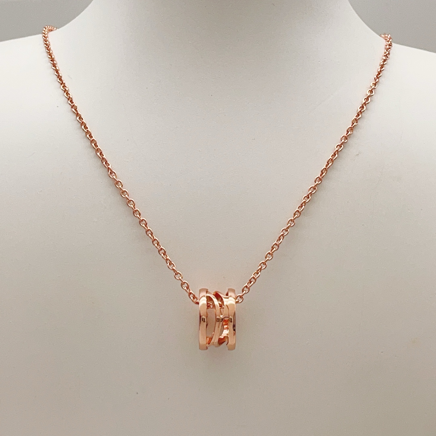 Bvlgari B zero1 Skeleton necklace Rose gold 45cm with 5cm extender