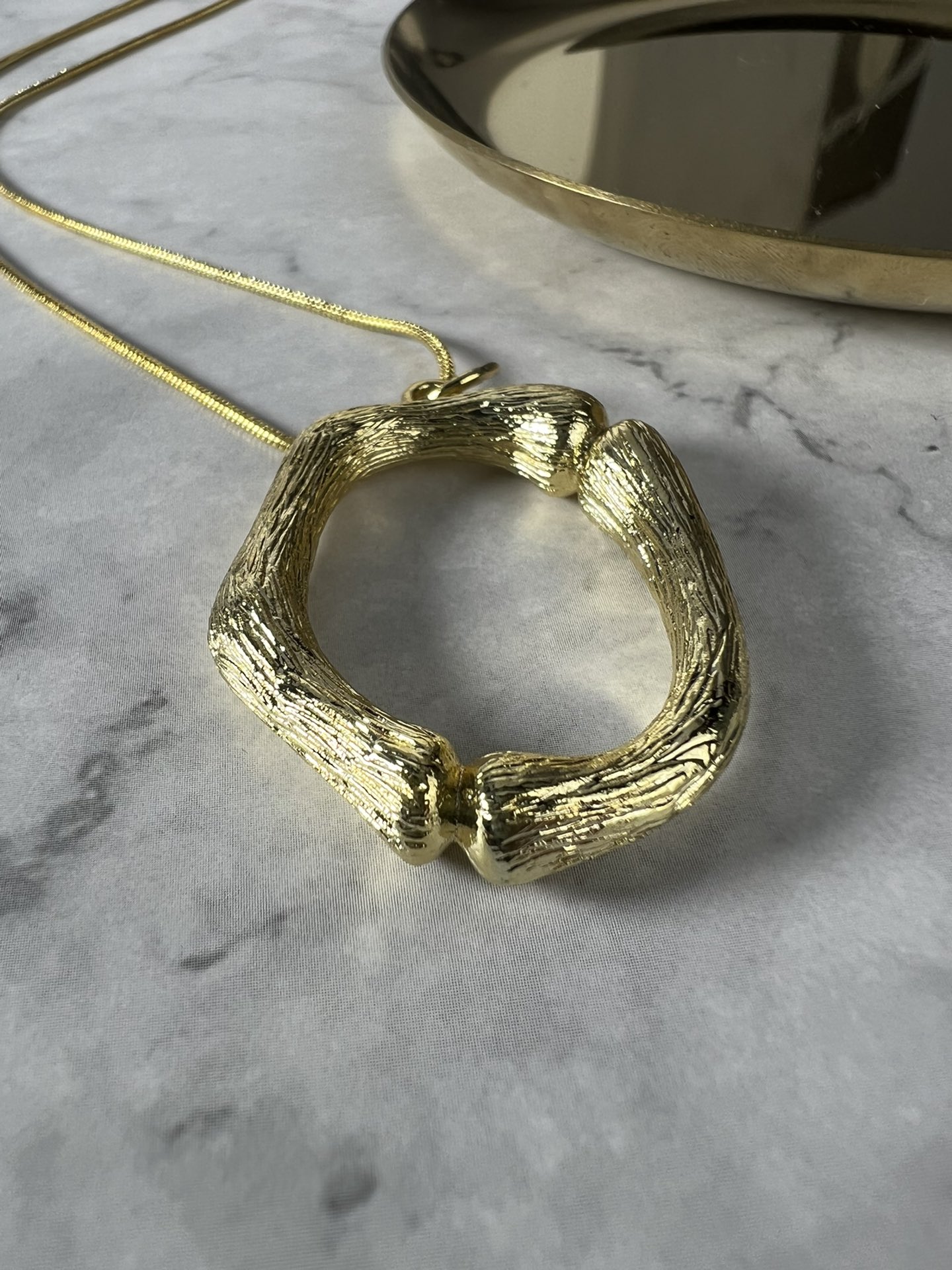 Celine Alphabet Initial Pendant Necklace necklace Gold-tone metal no accent stones 70cm