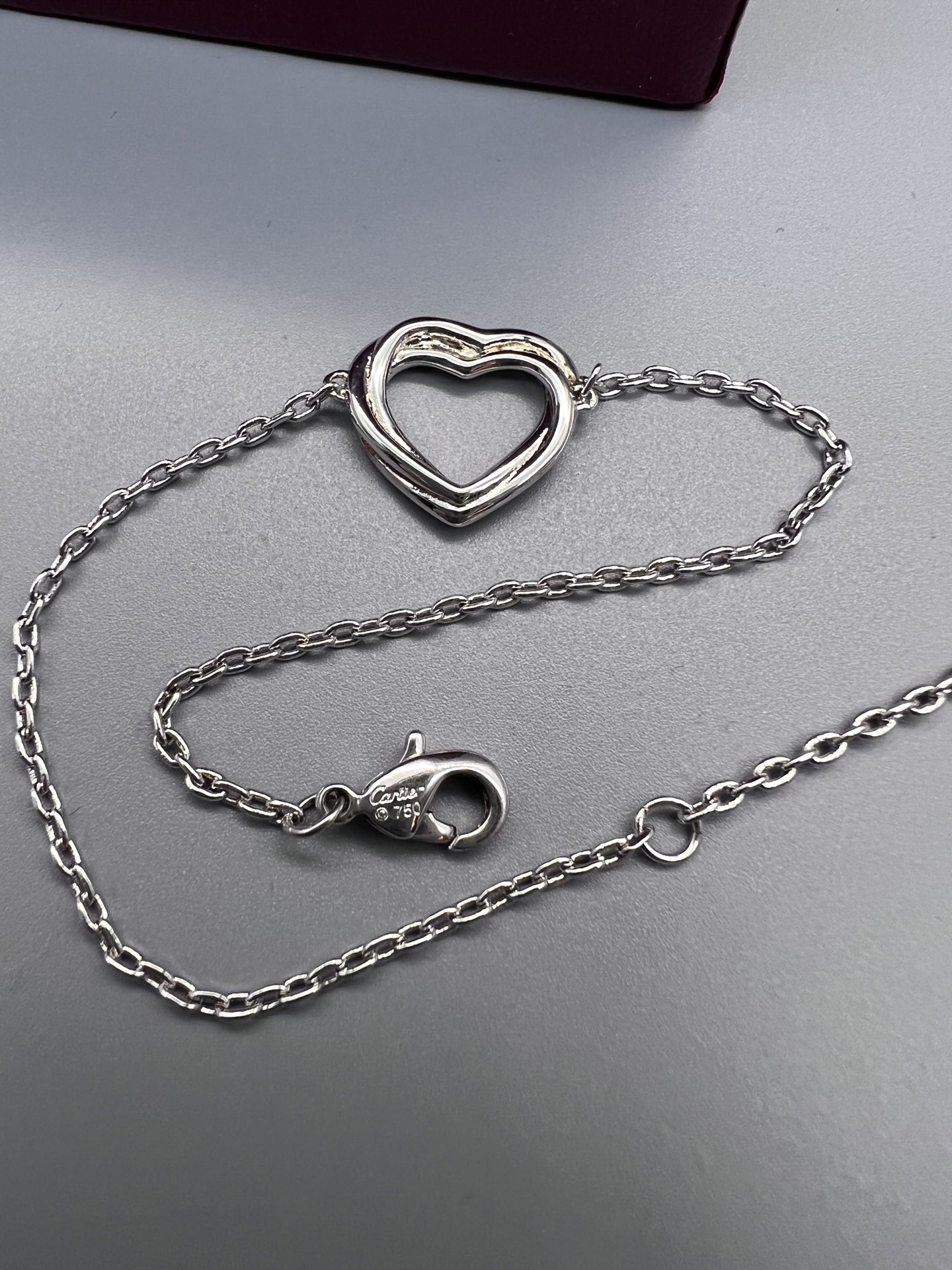 Cartier Trinity Heart bracelet Silver-toned metal no gemstones 17cm