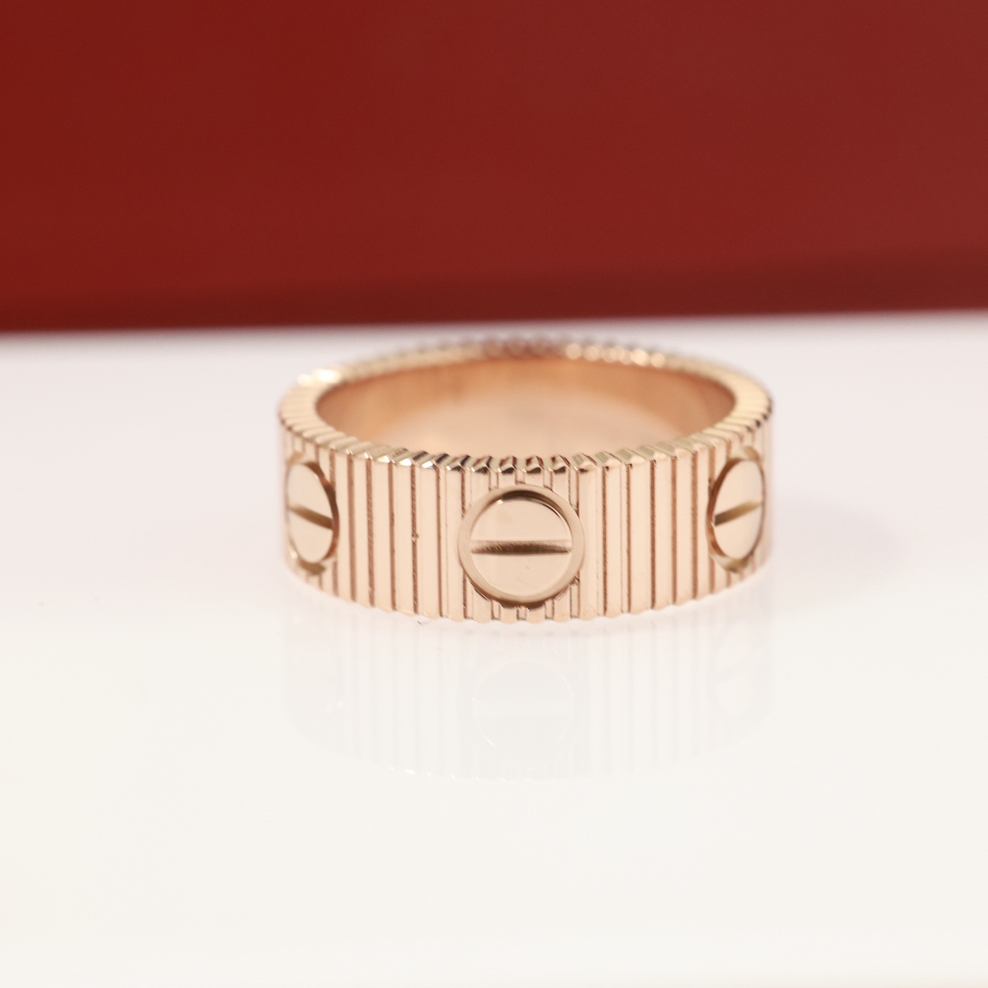 Cartier LOVE ring 18K white gold 18K yellow gold 18K rose gold no gemstones US 7