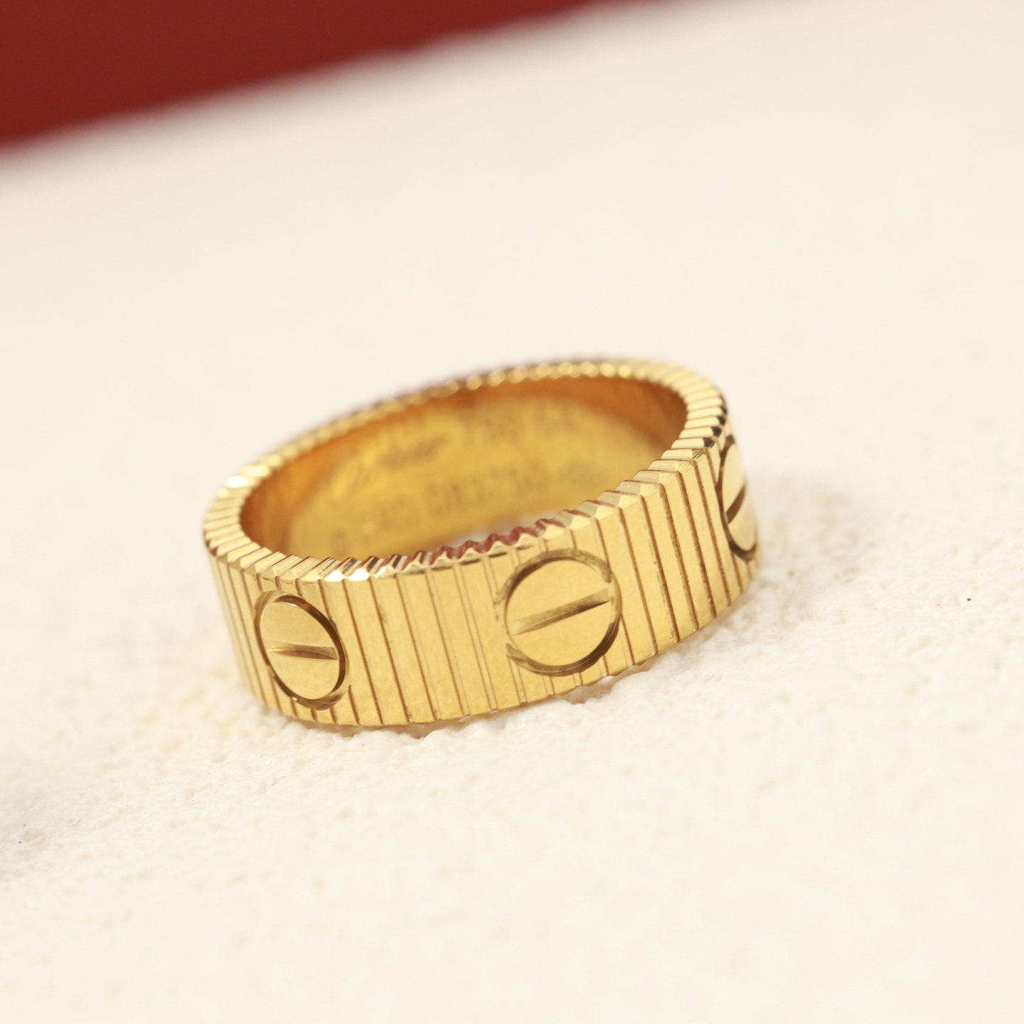 Cartier LOVE ring 18K white gold 18K yellow gold 18K rose gold no gemstones US 7