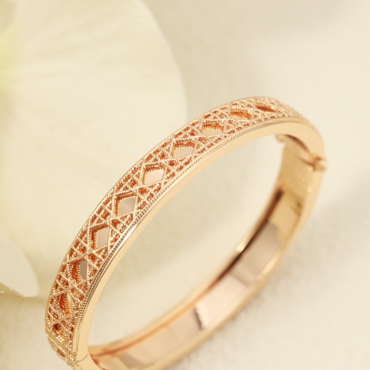 Dior My Dior bracelet Yellow gold rose gold silver-toned metal with openwork cannage detailing 17cm inner circumference