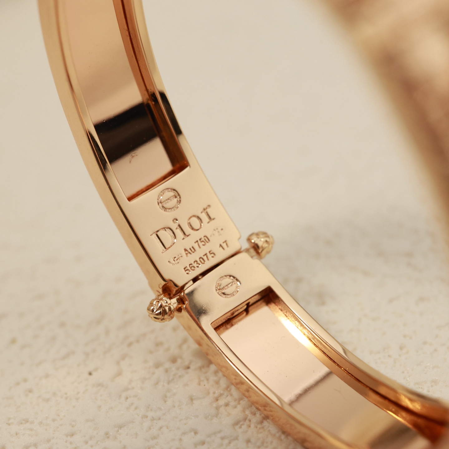 Dior My Dior bracelet Yellow gold rose gold silver-toned metal with openwork cannage detailing 17cm inner circumference