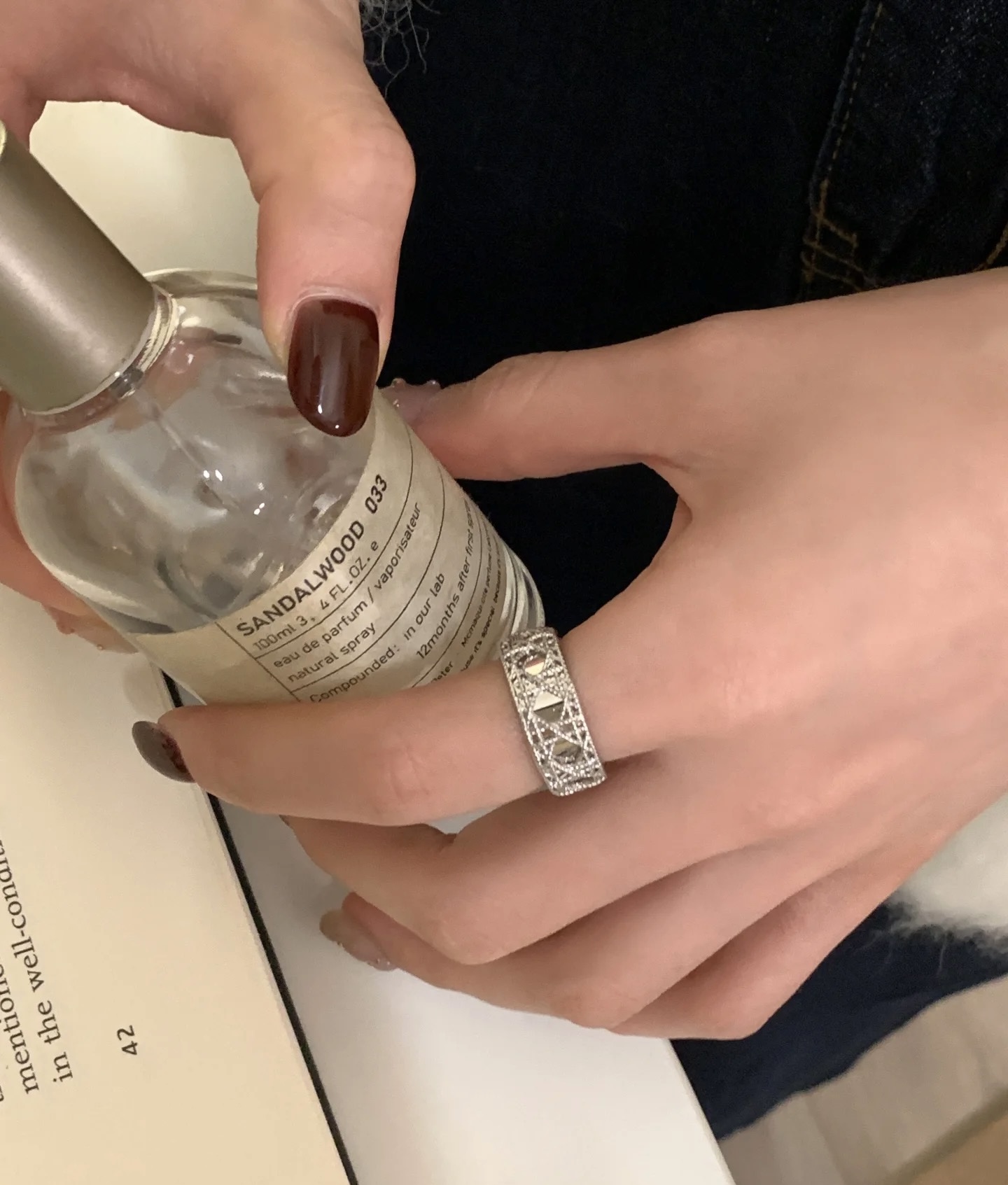 Dior My Dior Cannage ring silver-toned metal no gemstones 7