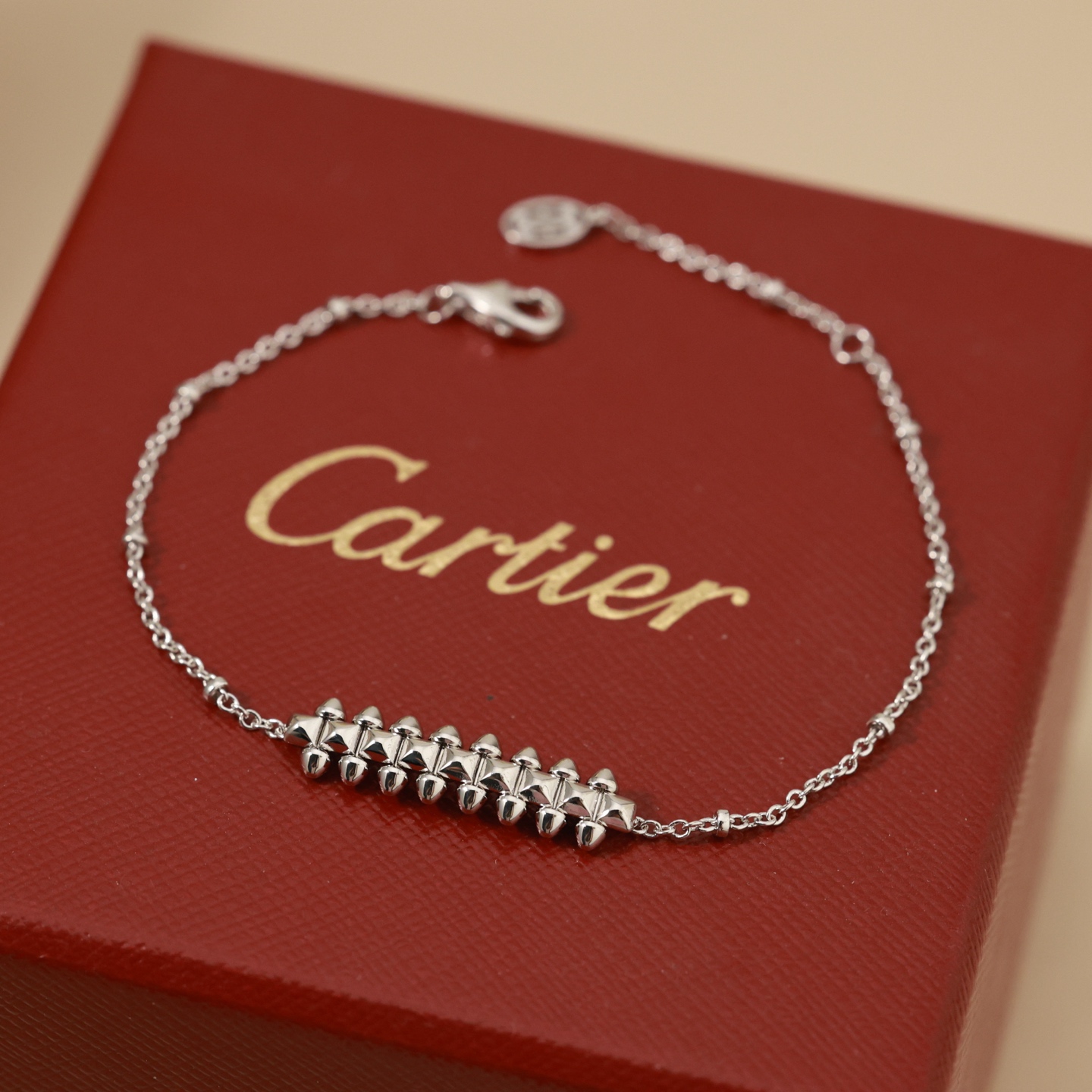 Cartier Clash de Cartier bracelet silver-toned metal no gemstones 17cm