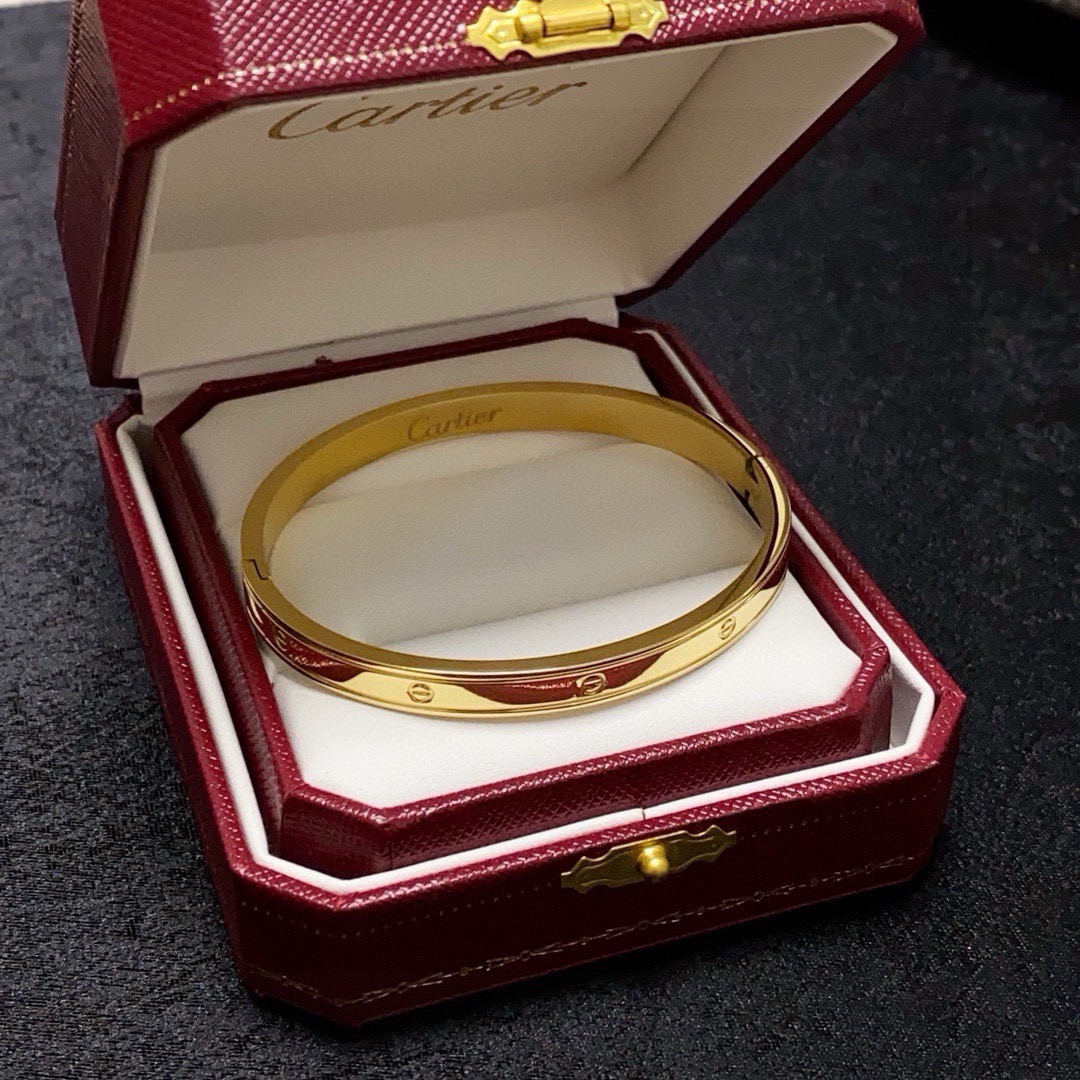 Cartier Love bracelet 18k yellow gold 18k white gold no accent stones 17
