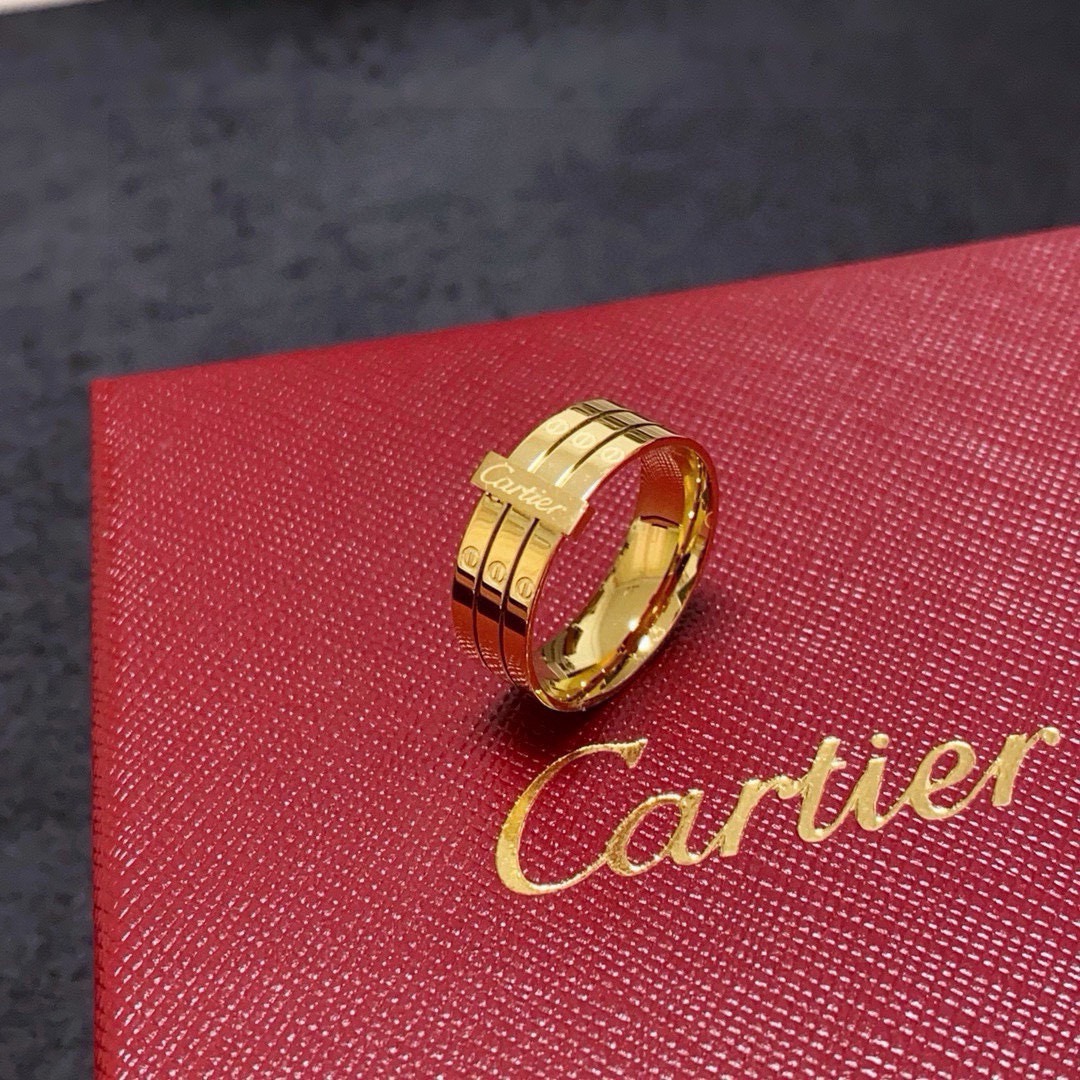 Cartier Maillon Panthere ring gold 7