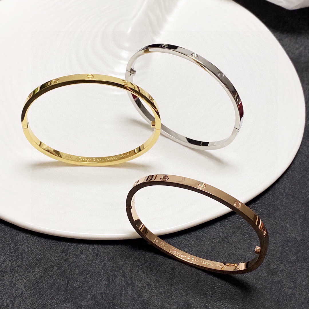 Cartier LOVE bracelet 18k yellow gold 18k rose gold 18k white gold 17