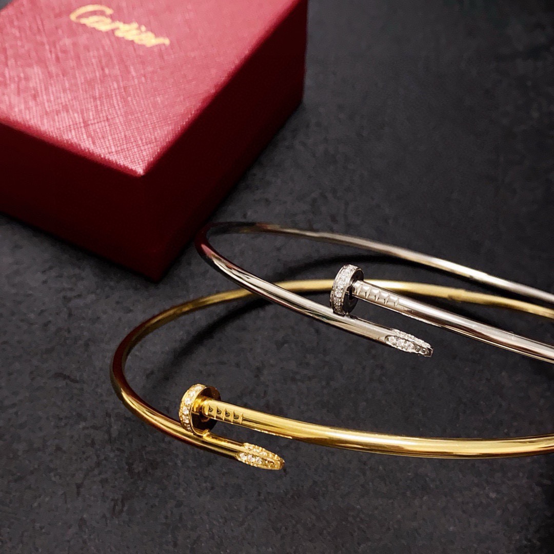 Cartier Juste un Clou necklace Yellow gold with diamond accents 40cm