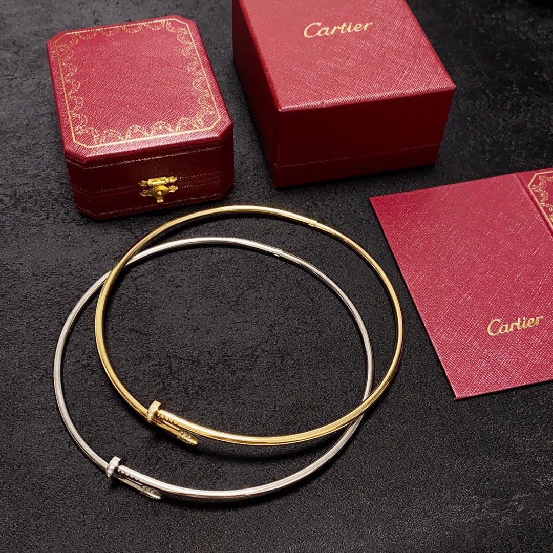 Cartier Juste un Clou necklace Yellow gold with diamond accents 40cm