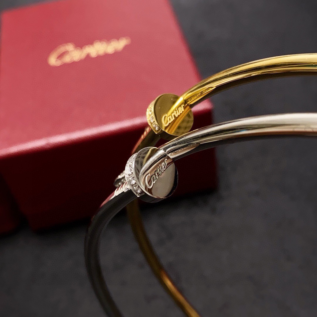 Cartier Juste un Clou necklace Yellow gold with diamond accents 40cm