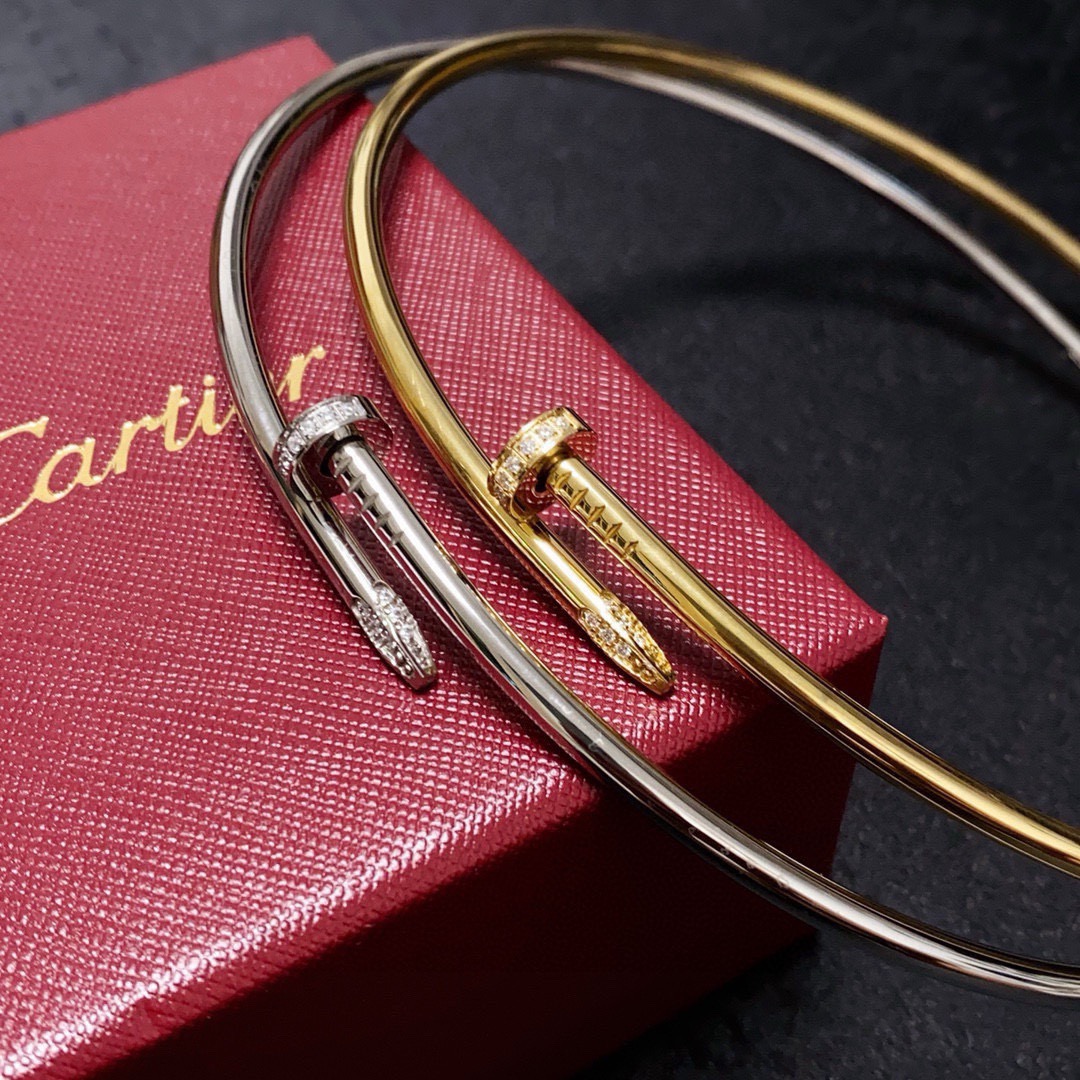 Cartier Juste un Clou necklace Yellow gold with diamond accents 40cm