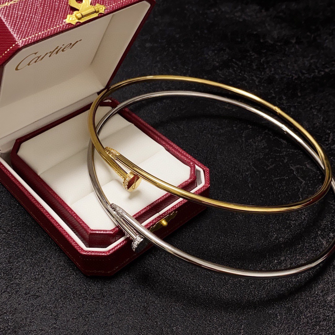 Cartier Juste un Clou necklace Yellow gold with diamond accents 40cm