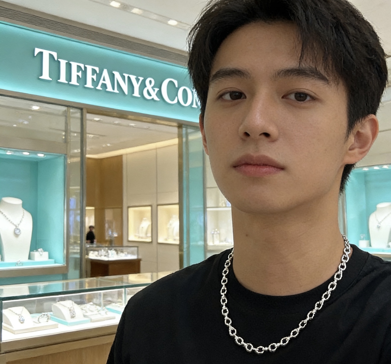 Tiffany Co Forged Link necklace sterling silver 20 inches