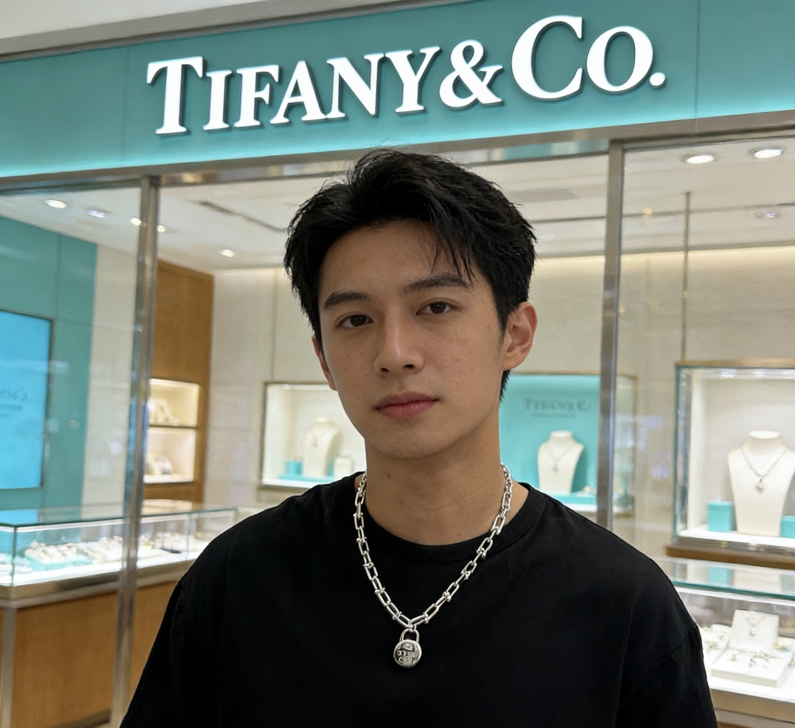 Tiffany Co Tiffany 1837 Makers HardWear Lock necklace Sterling silver 925 silver polished silver tone no accent stones 18 inches