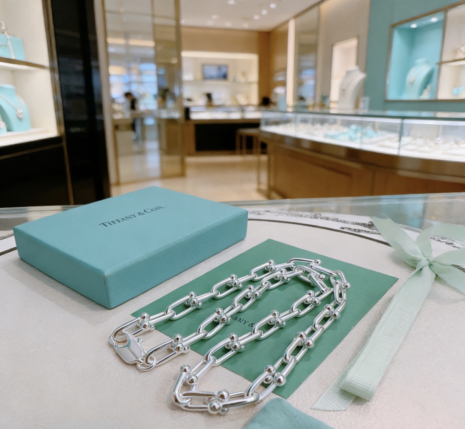 Tiffany Co HardWear necklace sterling silver 18 inches
