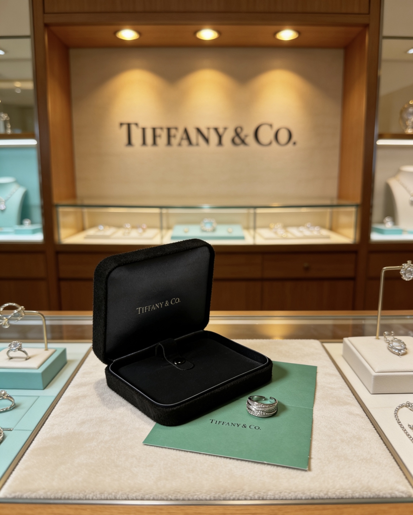 Tiffany Co Tiffany T Wide Pave Diamond Ring ring sterling silver with white diamonds US 7