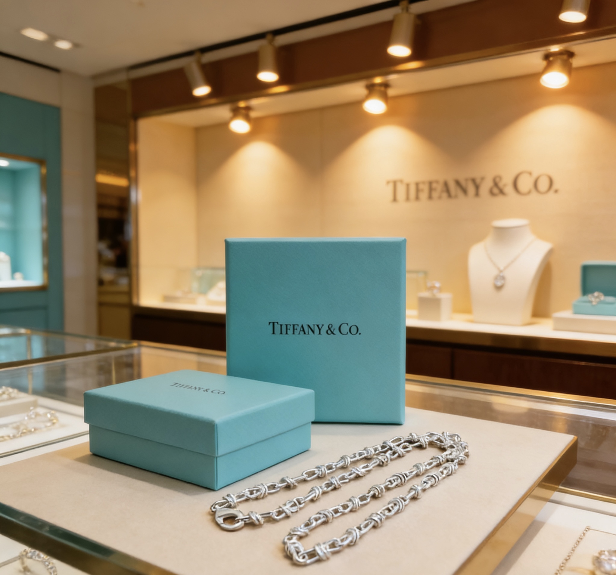 Tiffany Co Tiffany Forge necklace sterling silver 18 inches