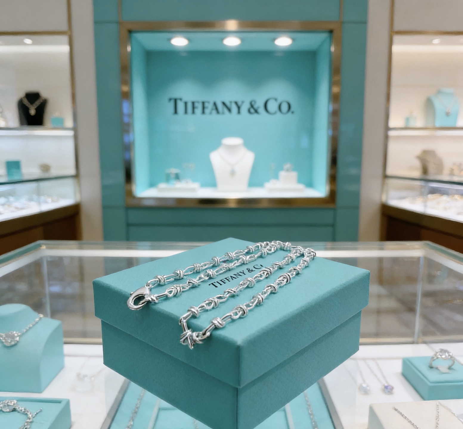 Tiffany Co Tiffany Forge necklace sterling silver 18 inches