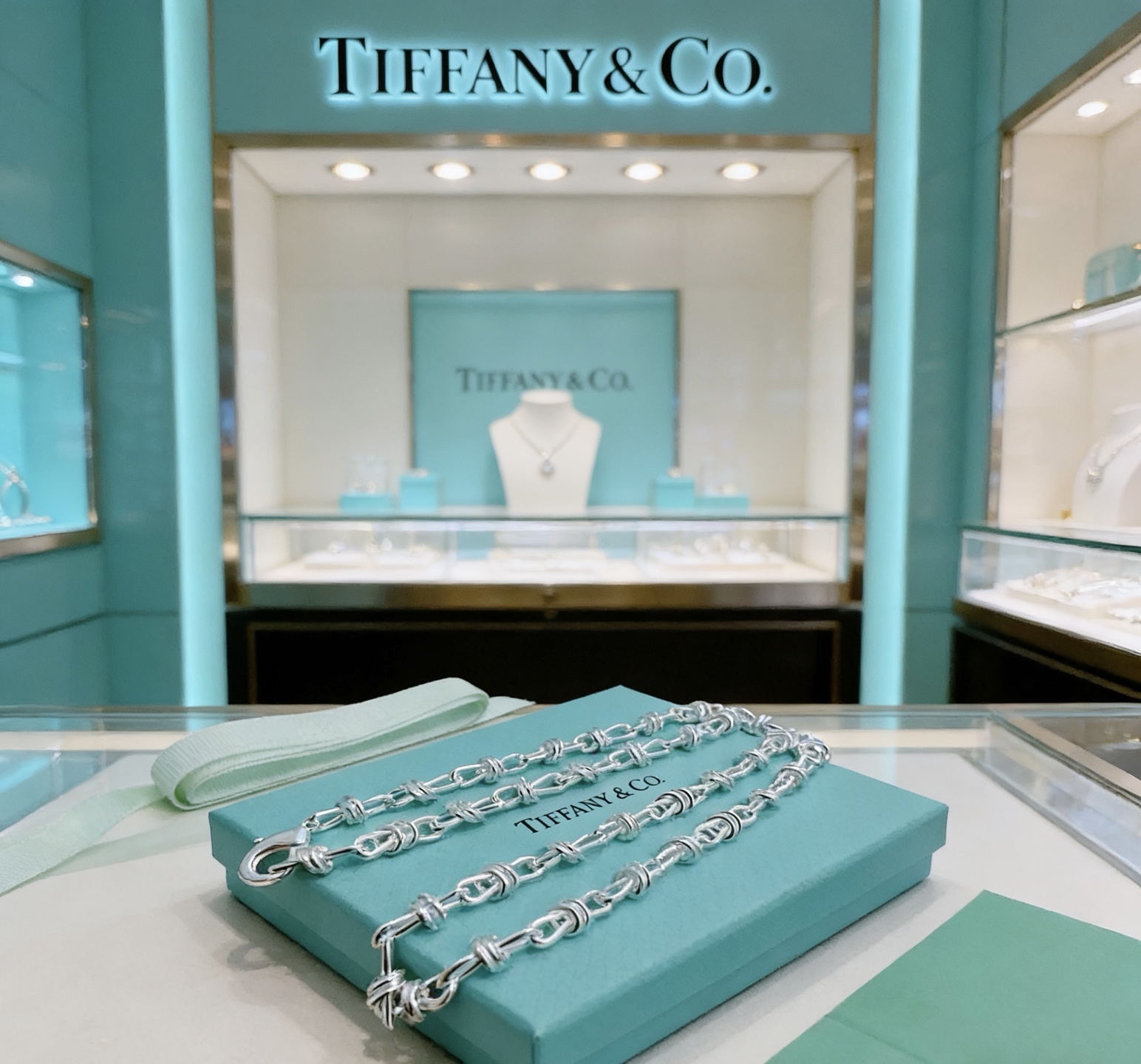 Tiffany Co Tiffany Forge necklace sterling silver 18 inches