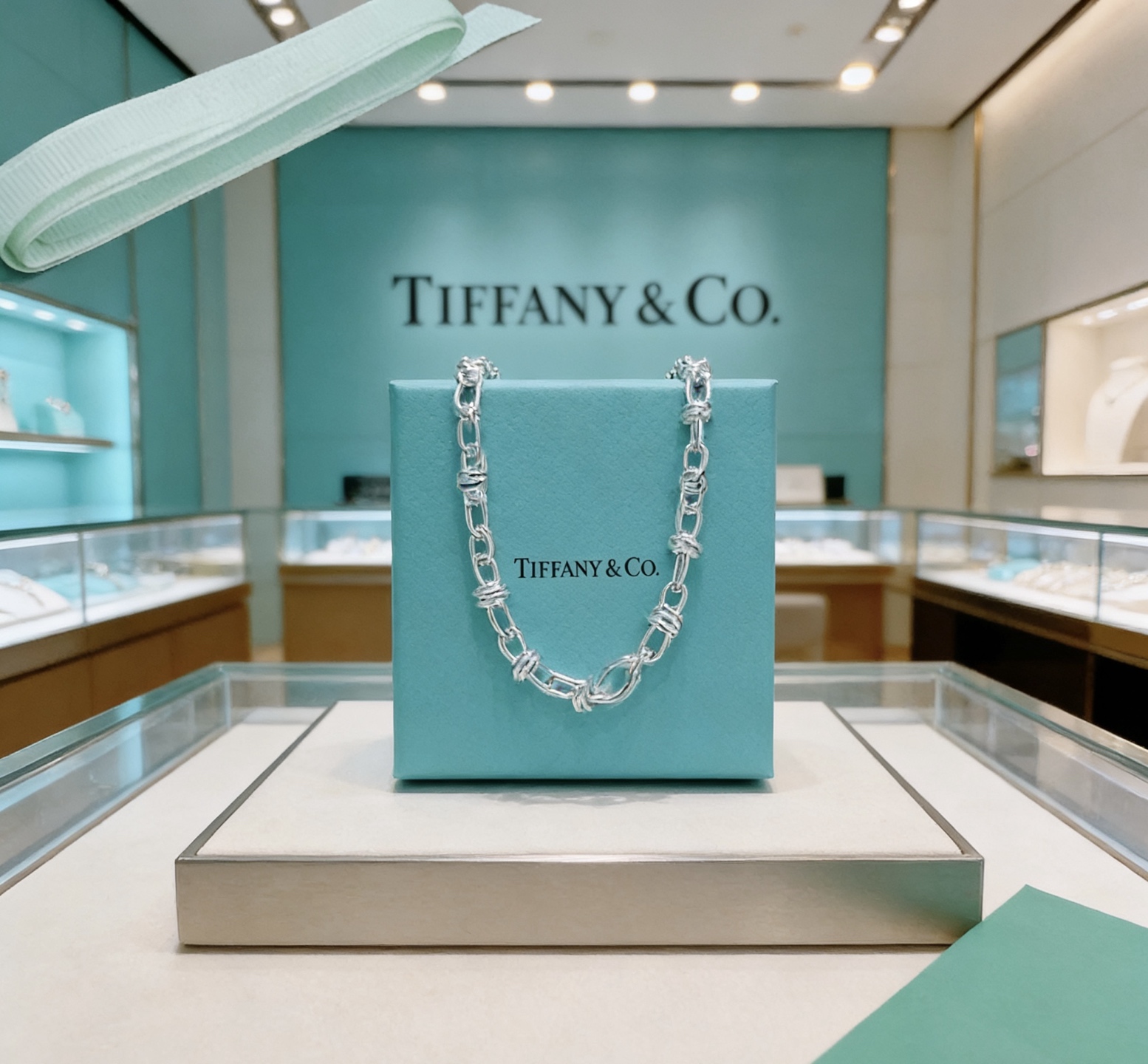 Tiffany Co Tiffany Forge necklace sterling silver 18 inches