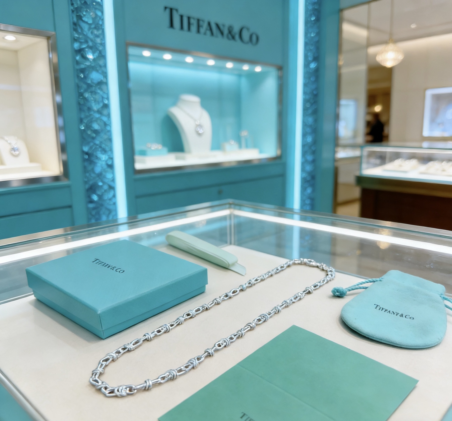 Tiffany Co Tiffany Forge necklace sterling silver 18 inches
