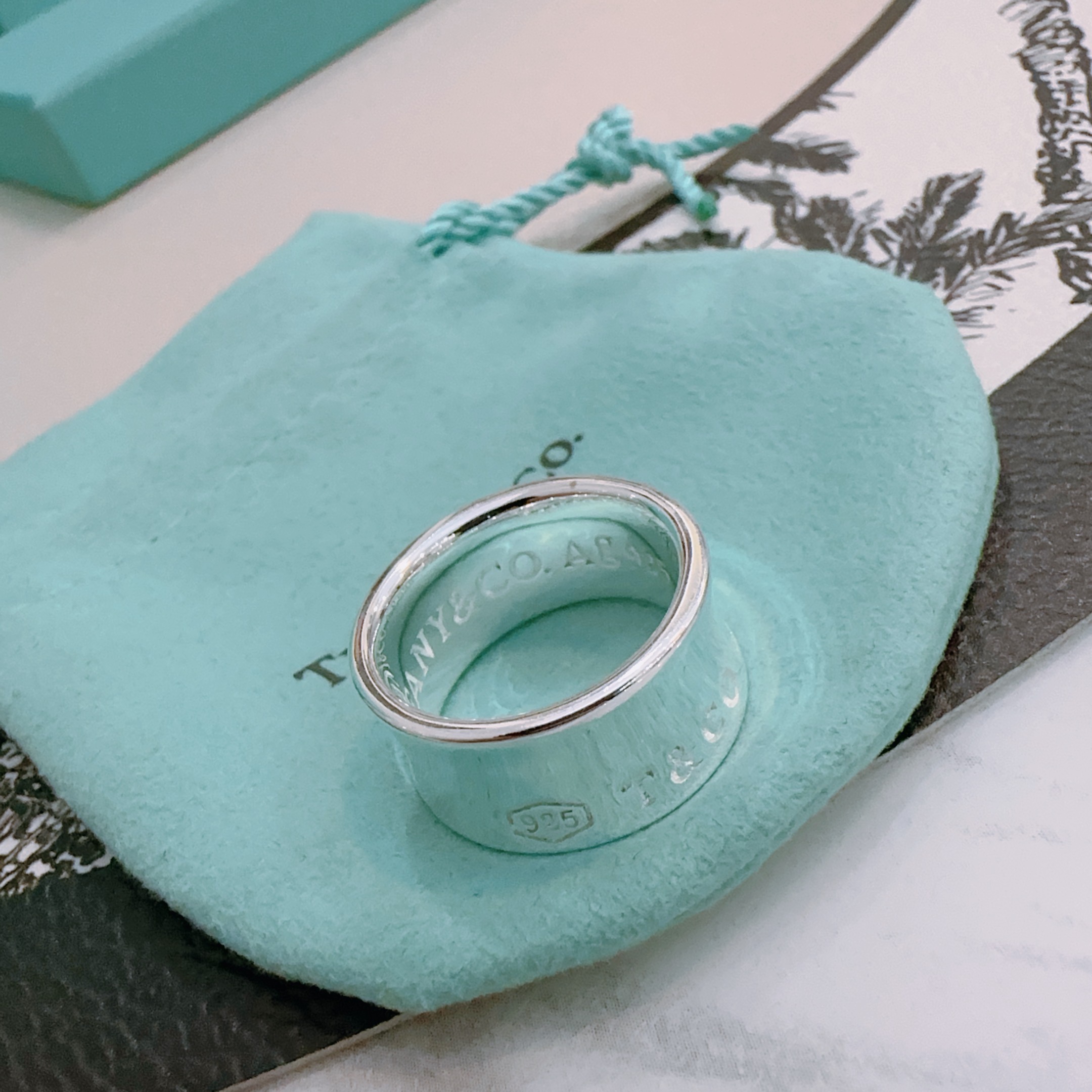 Tiffany Co 1837 ring sterling silver US 7